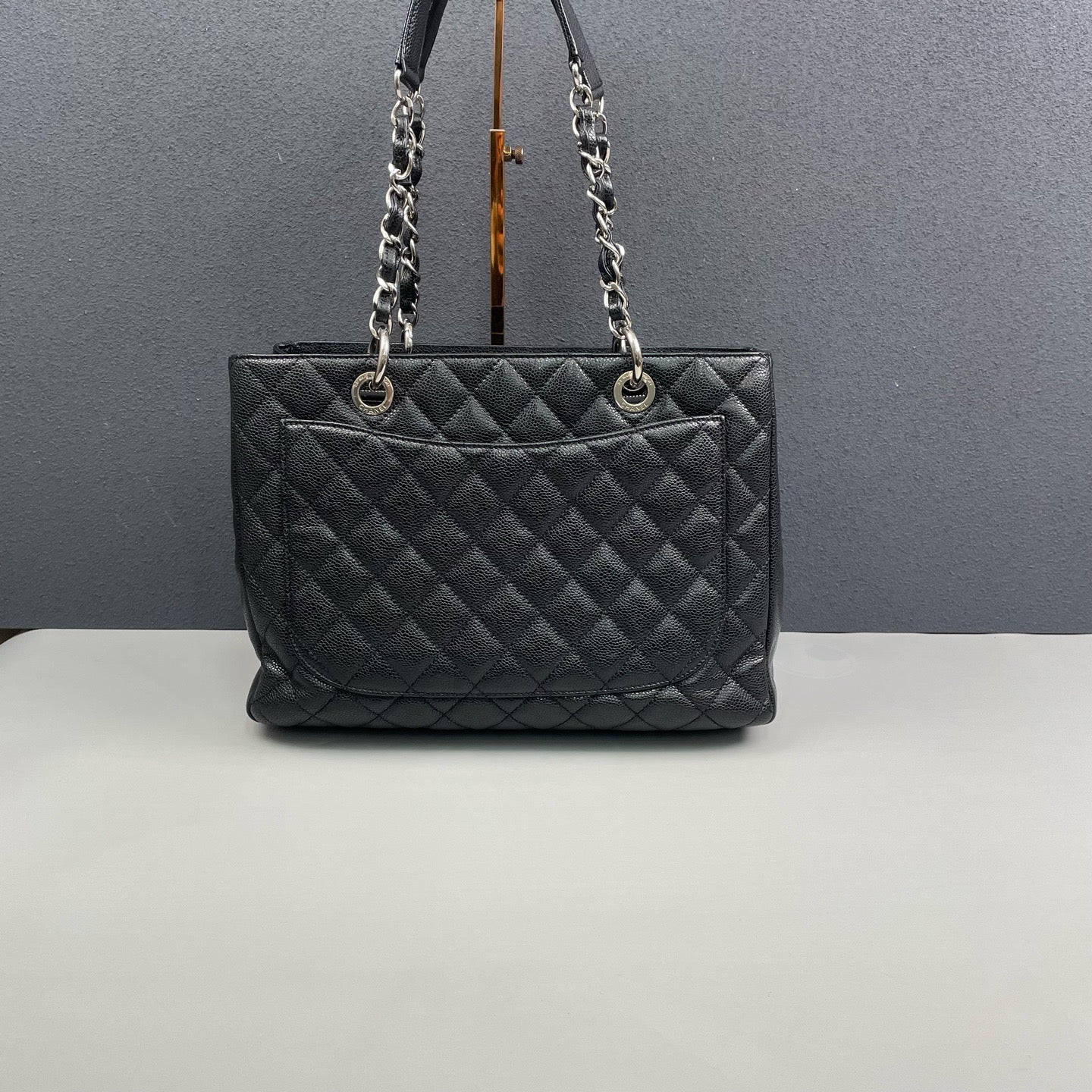 Chanel - Grand Shopping Tote (GST) - Caviar leather - Black with Silver-Tone Hardware - (Large)