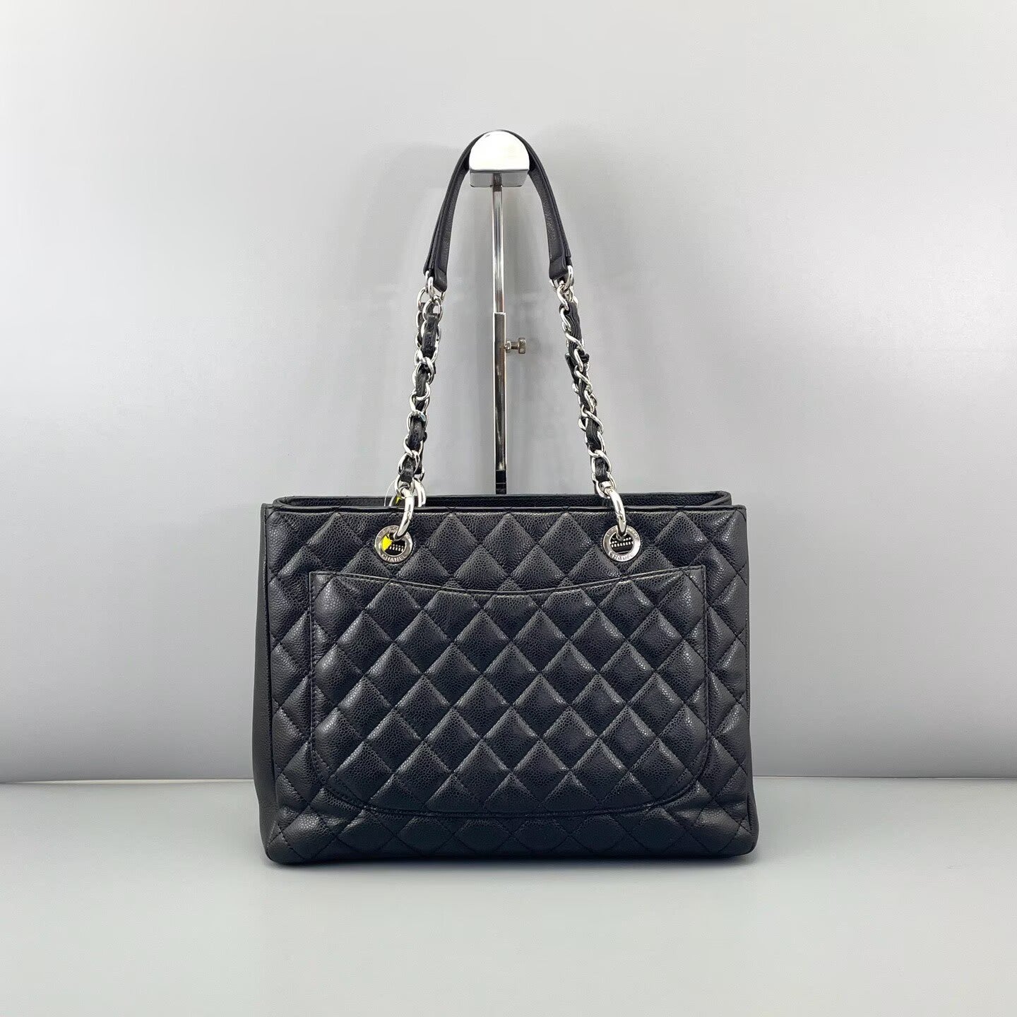 Chanel - Grand Shopping Tote (GST) - Caviar leather - Black with Silver-Tone Hardware - (Large)