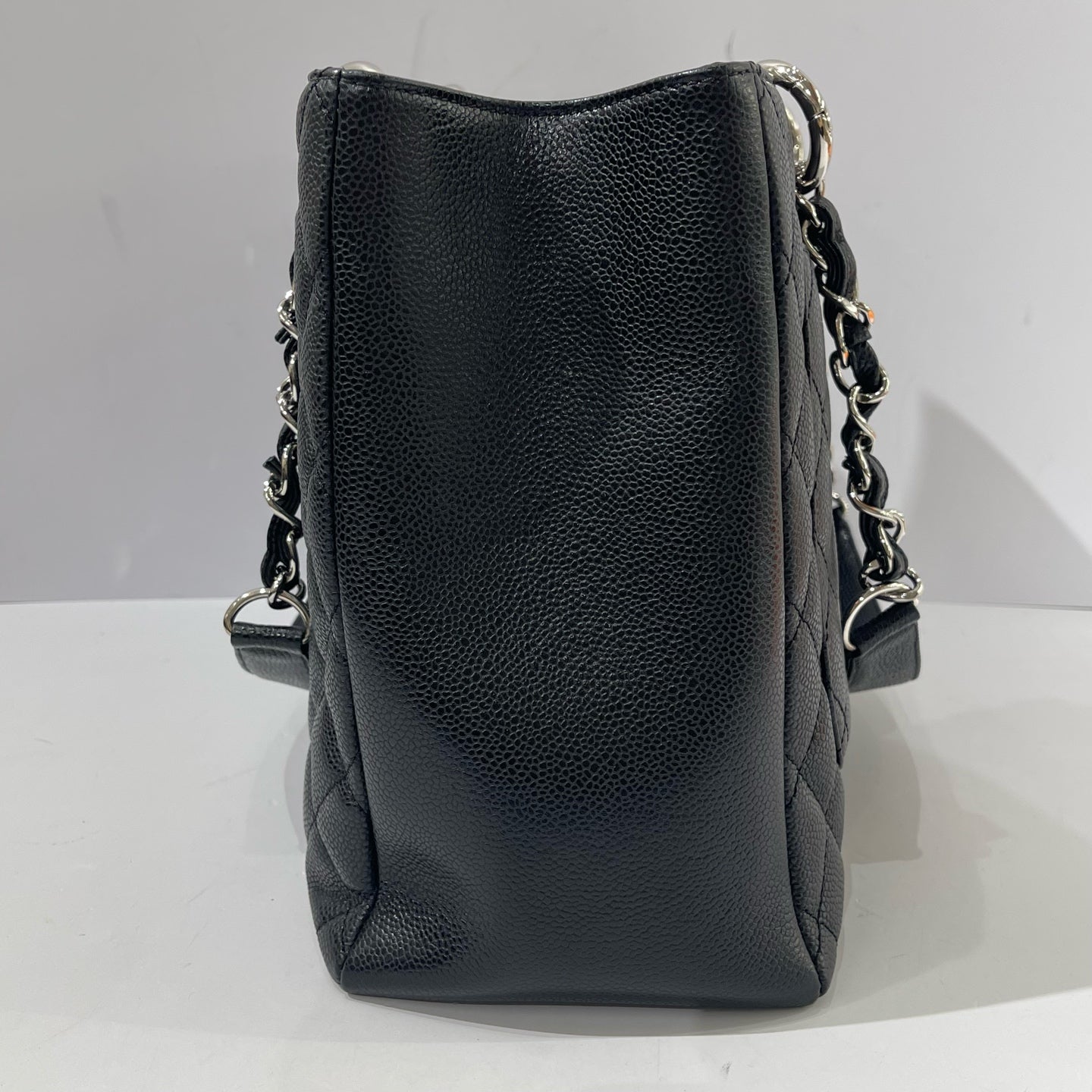 Chanel - Grand Shopping Tote (GST) - Caviar leather - Black with Silver-Tone Hardware - (large)