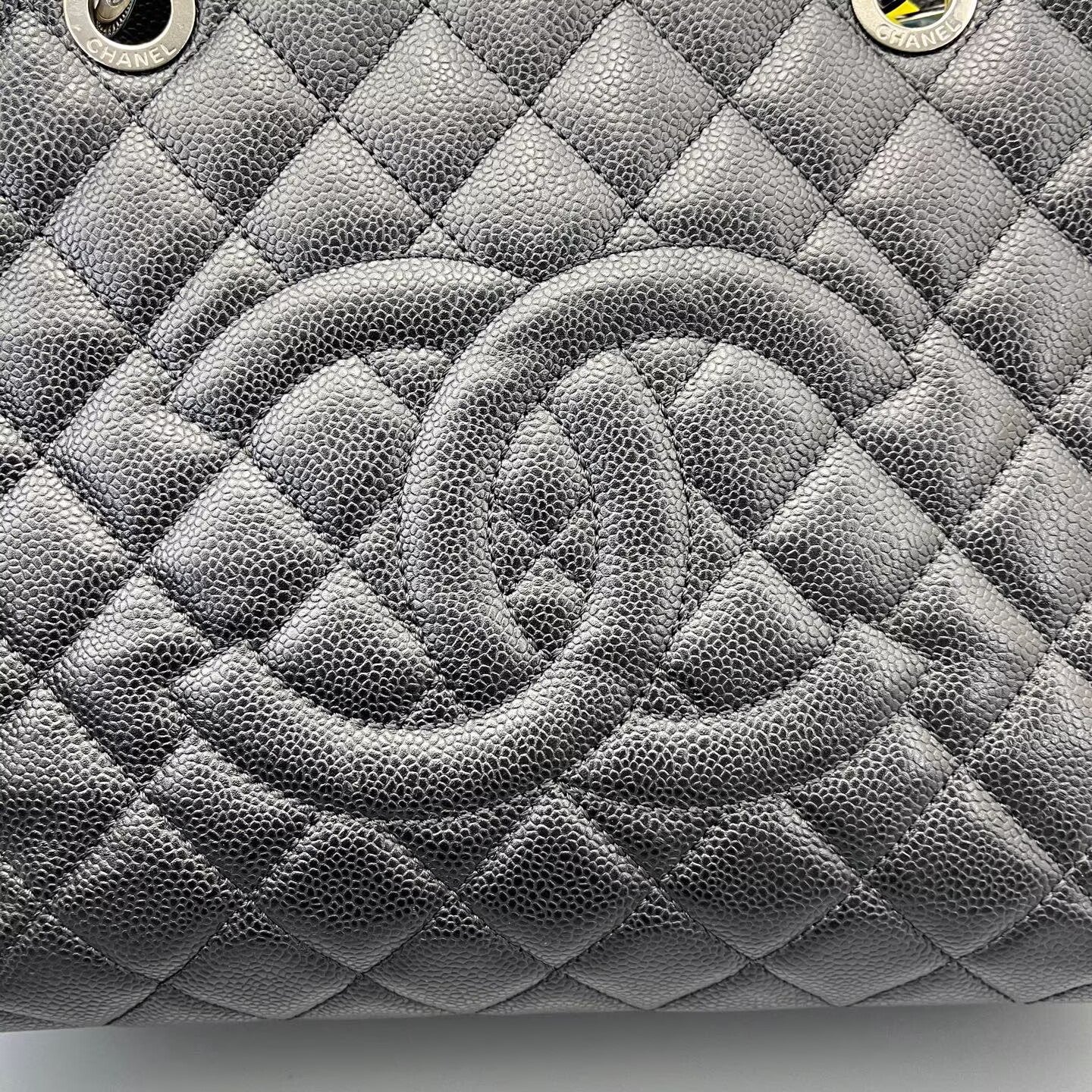 Chanel - Grand Shopping Tote (GST) - Caviar leather - Black with Silver-Tone Hardware - (Large)