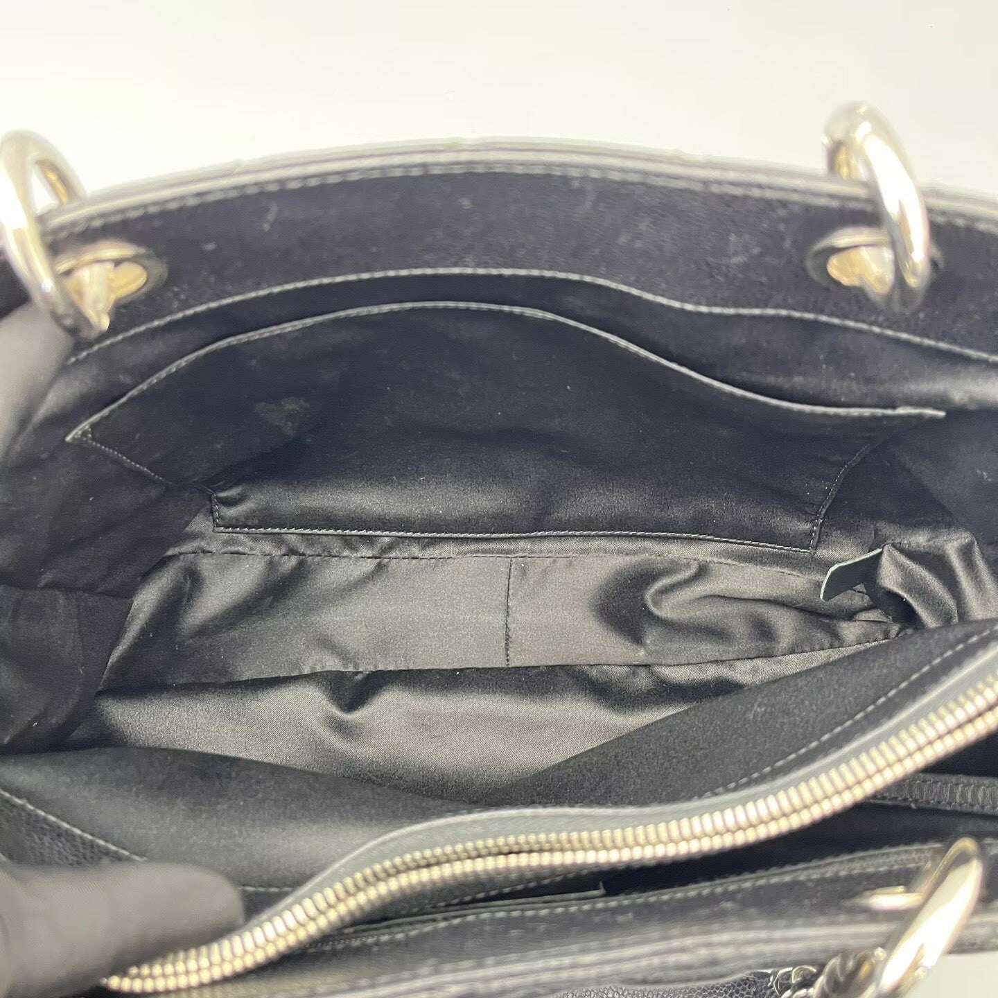 Chanel - Grand Shopping Tote (GST) - Caviar leather - Black with Silver-Tone Hardware - (Large)
