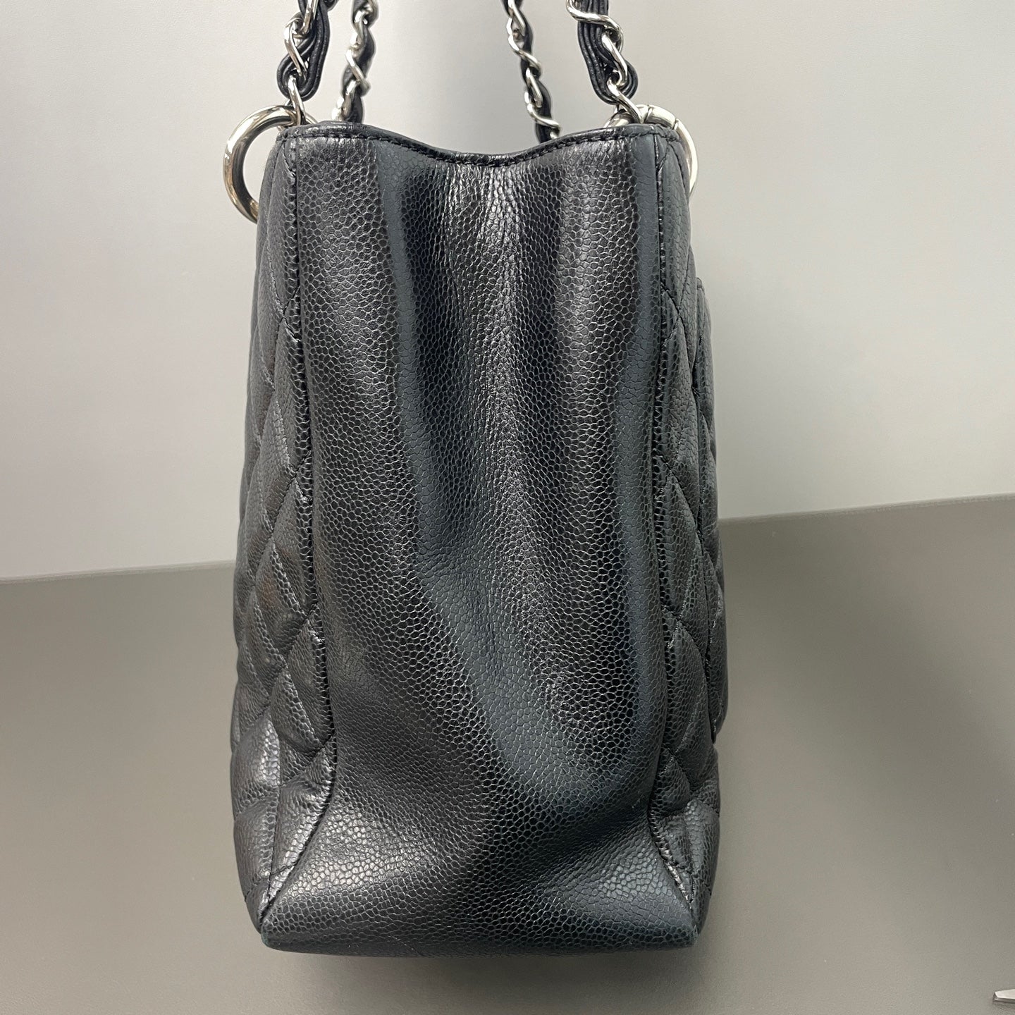 Chanel - Grand Shopping Tote (GST) - Leather - Black - (large)