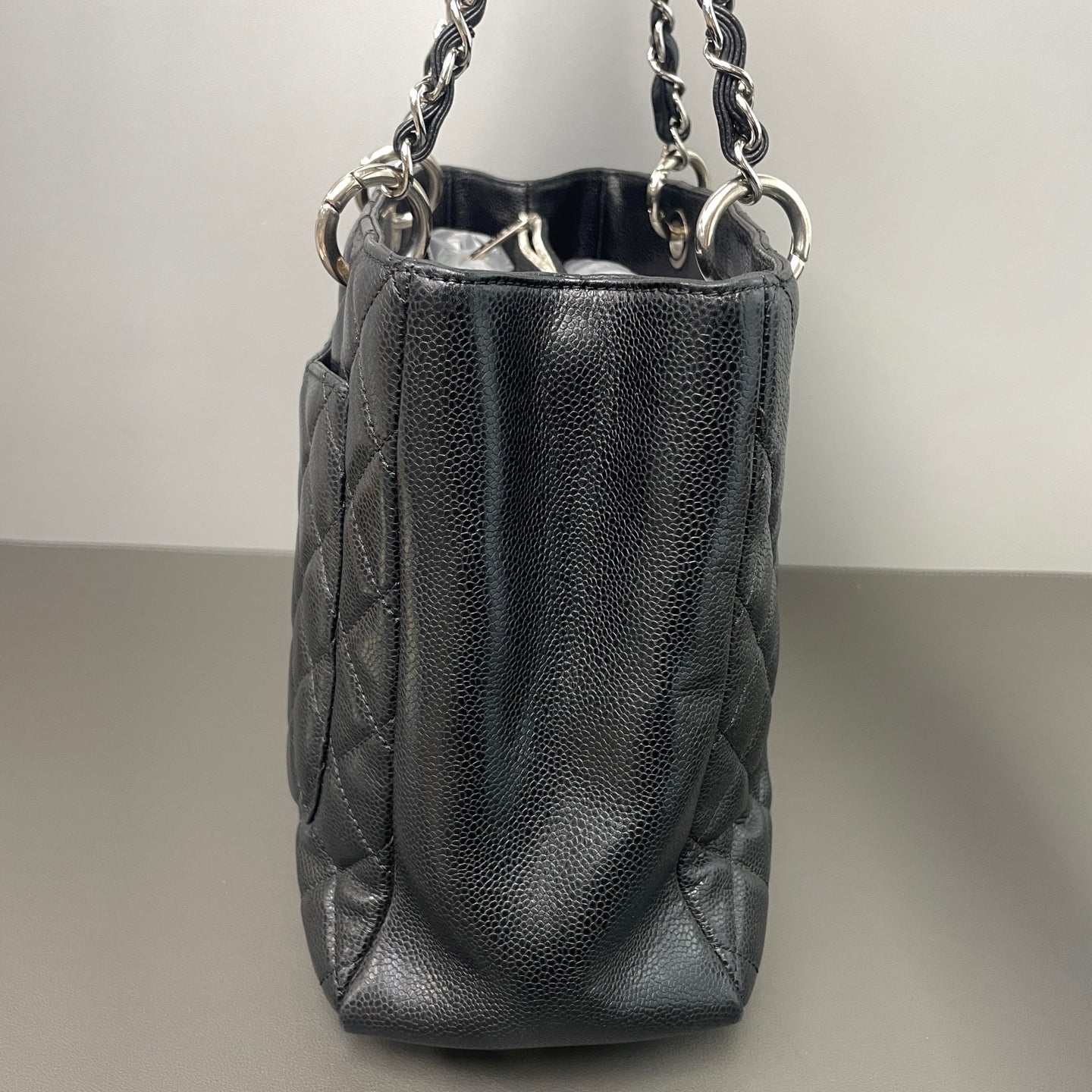 Chanel - Grand Shopping Tote (GST) - Leather - Black - (large)