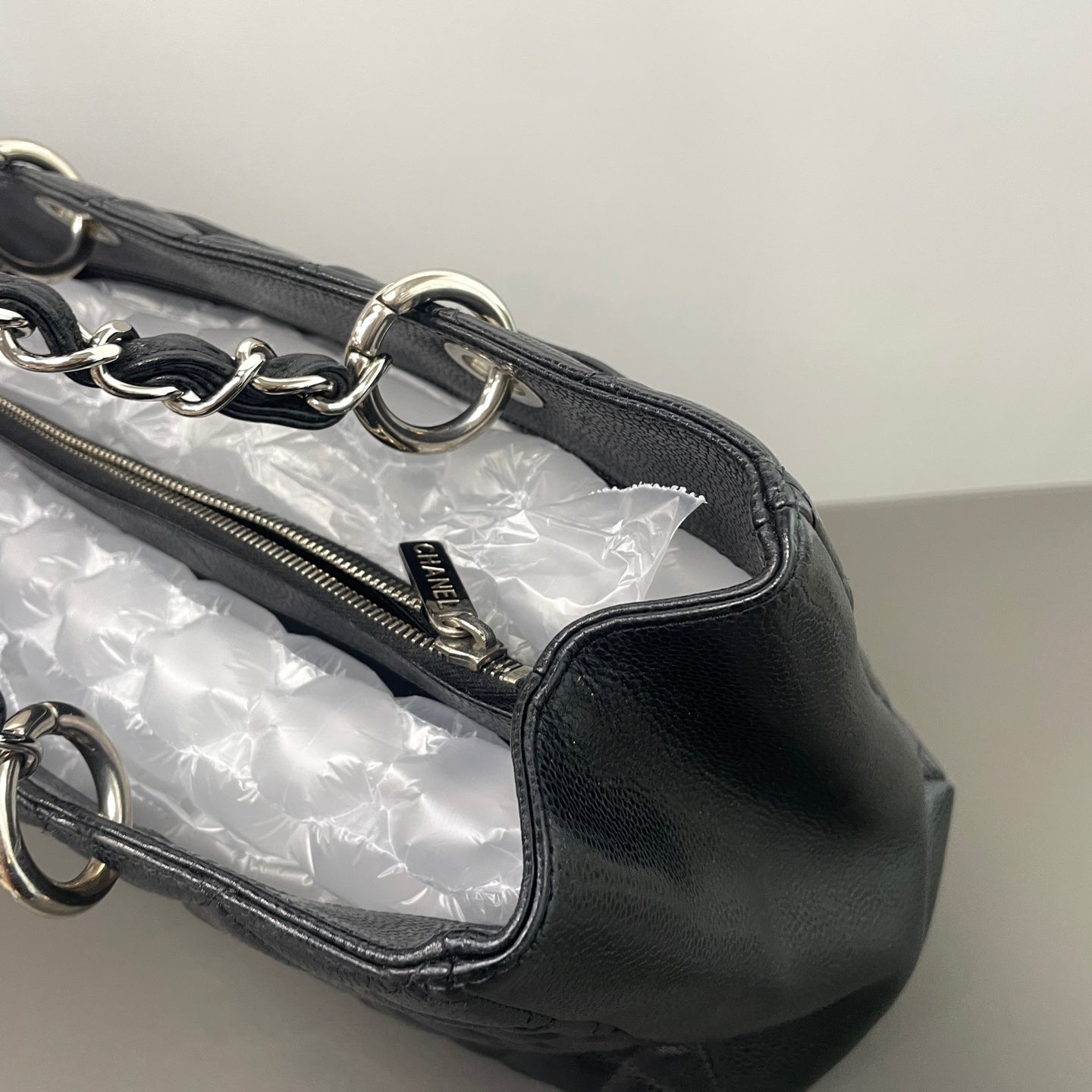 Chanel - Grand Shopping Tote (GST) - Leather - Black - (large)