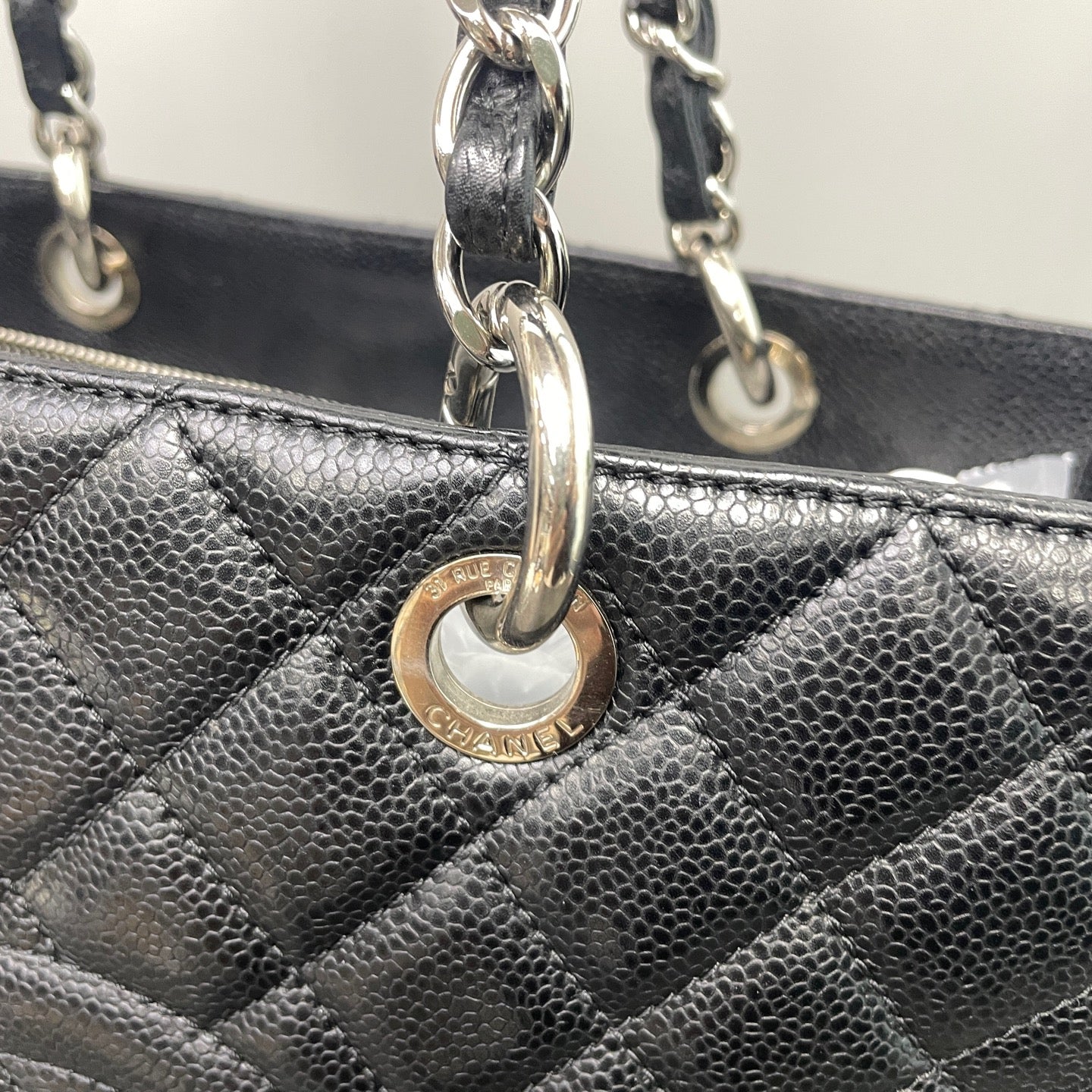 Chanel - Grand Shopping Tote (GST) - Leather - Black - (large)