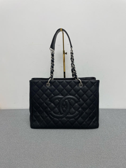 Chanel - Grand Shopping Tote (GST) - Leather - Black - (medium)
