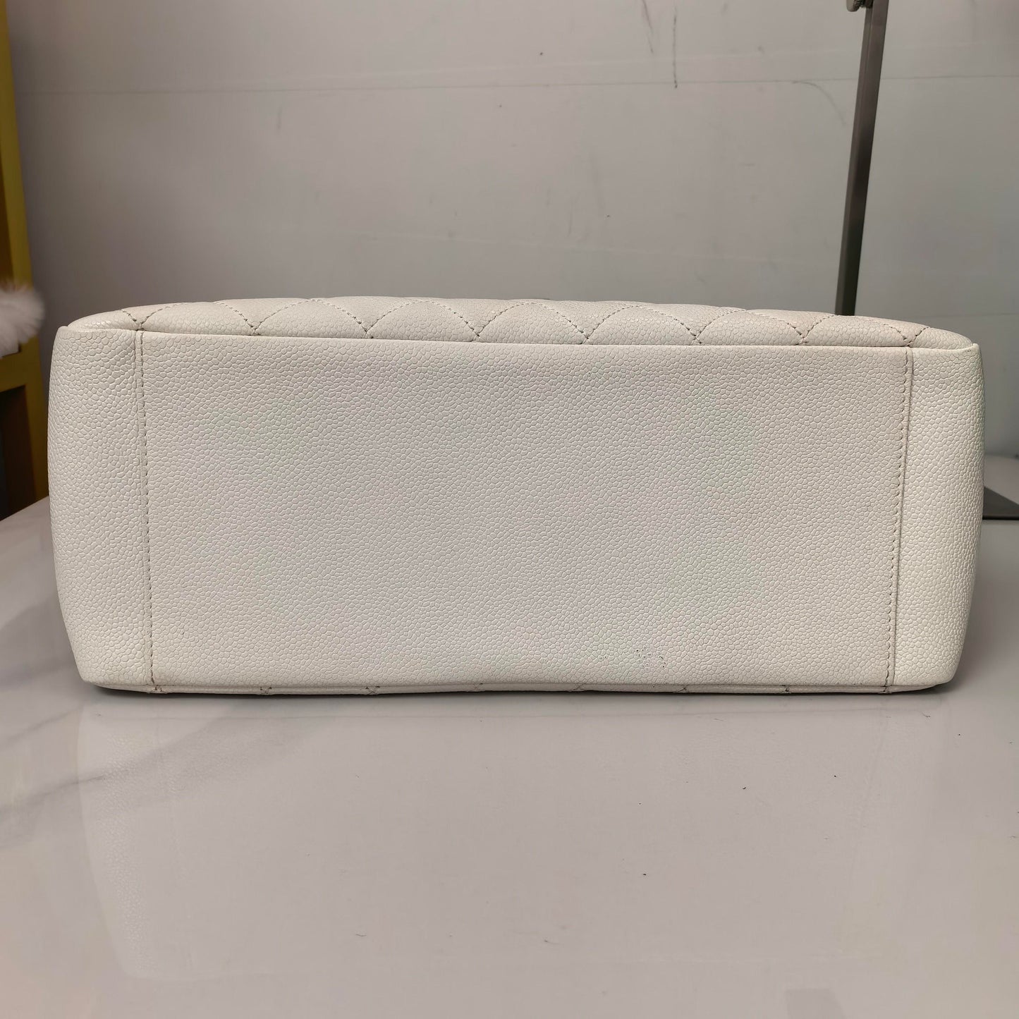 Chanel - Grand Shopping Tote - Leather - White - (large)