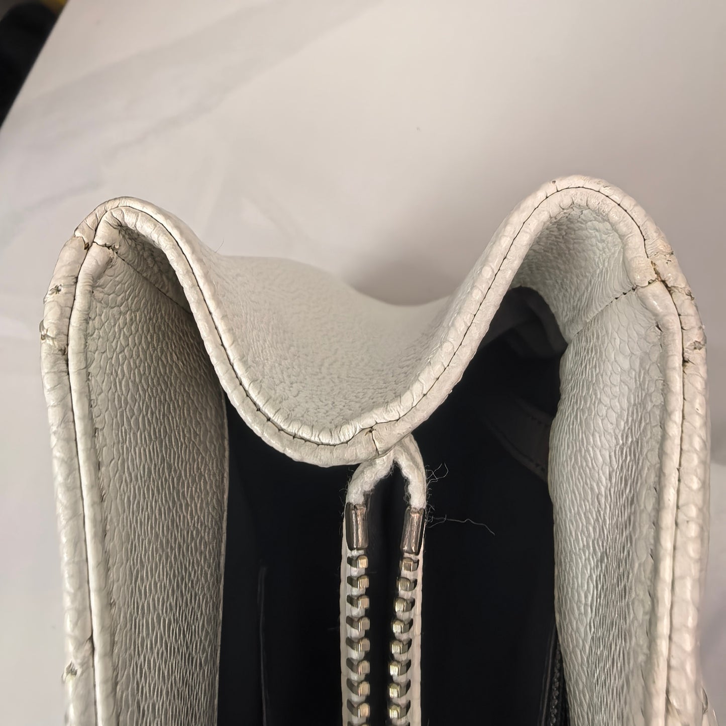 Chanel - Grand Shopping Tote - Leather - White - (large)