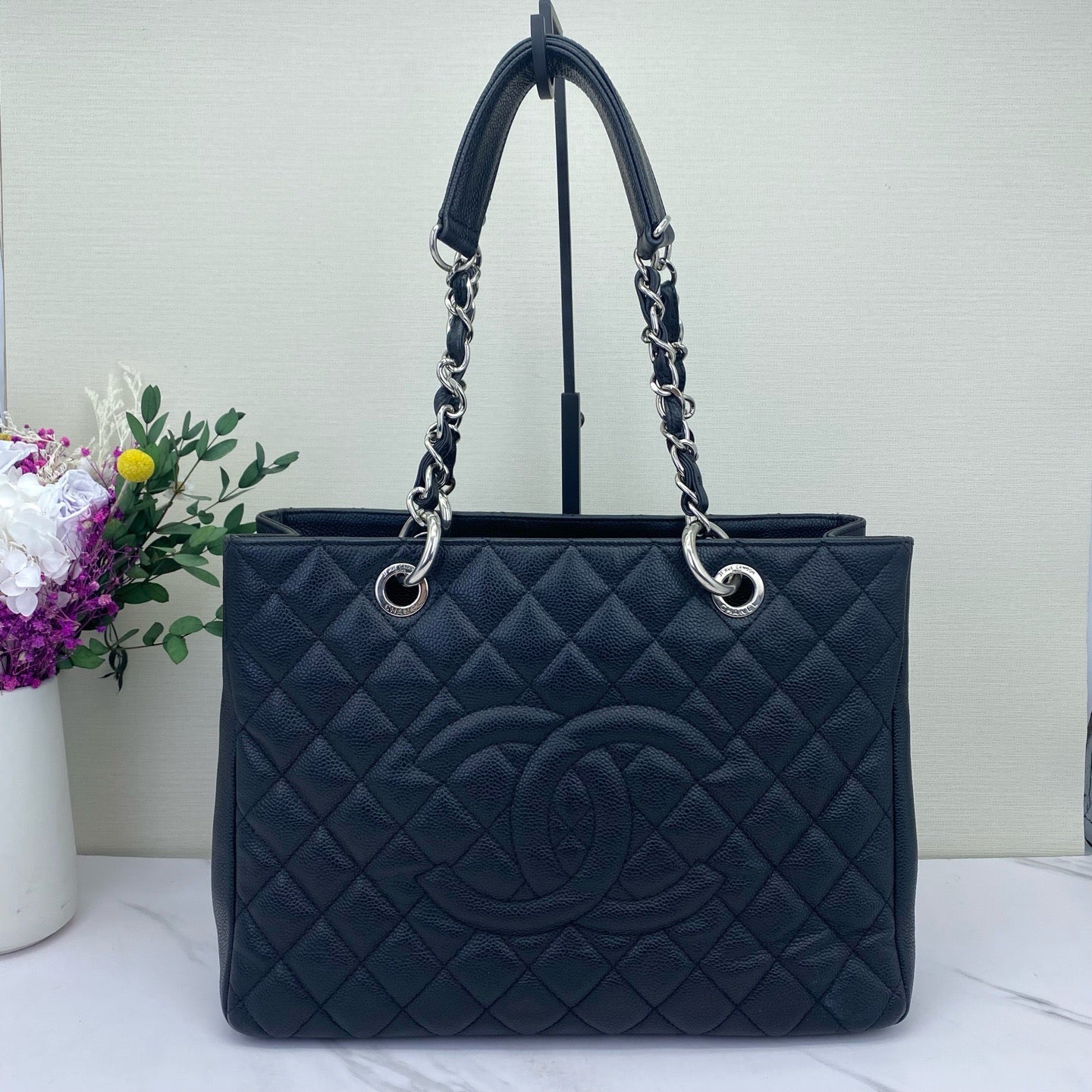 Chanel - GST (Grand Shopping Tote) - Caviar leather - Black with Silver-Tone Hardware - (large)
