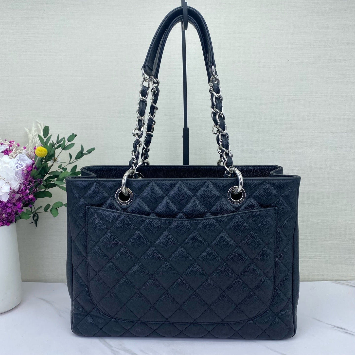 Chanel - GST (Grand Shopping Tote) - Caviar leather - Black with Silver-Tone Hardware - (large)