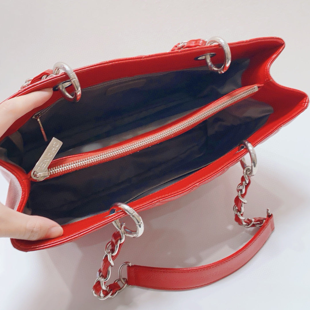 Chanel - GST (Grand Shopping Tote) Medium - Caviar leather - Red - (medium)