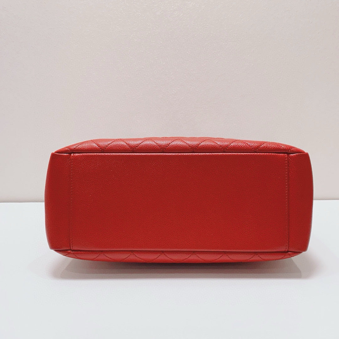 Chanel - GST (Grand Shopping Tote) Medium - Caviar leather - Red - (medium)