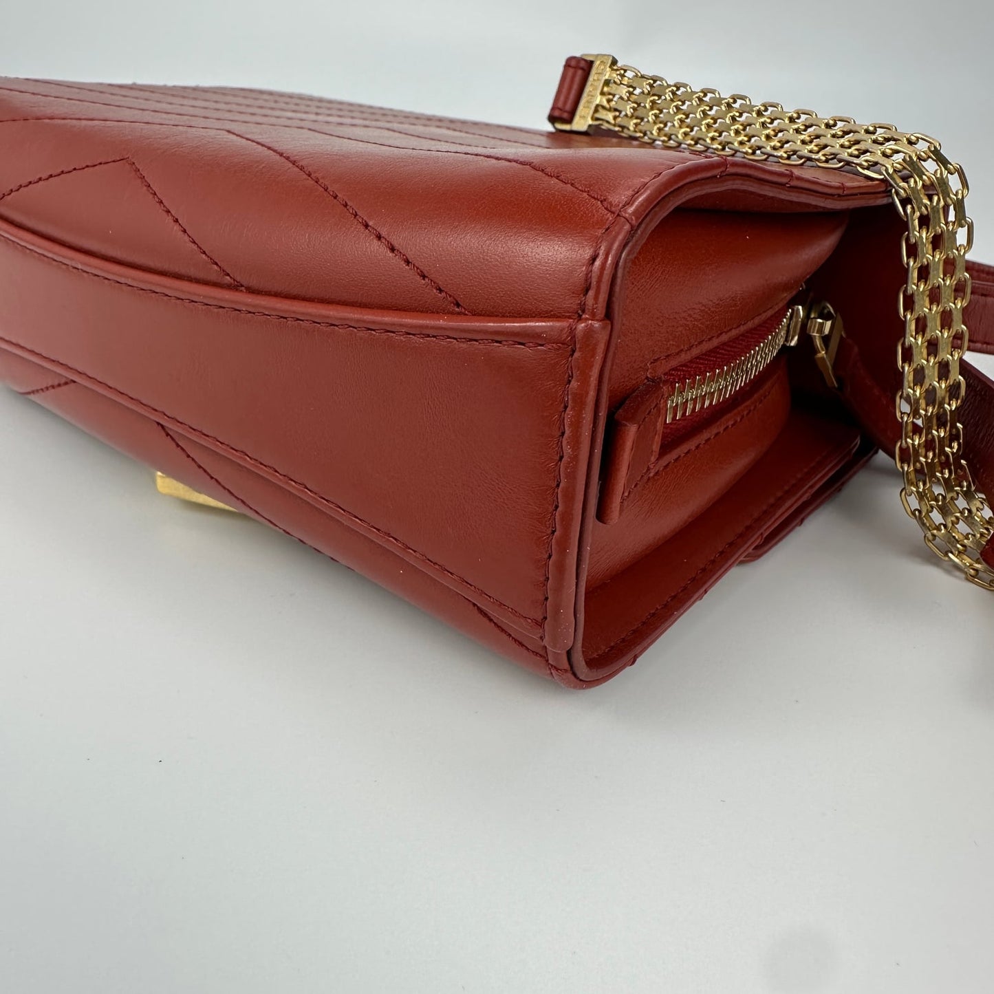 Chanel - Hamburg - Leather - Burgundy - (mini)