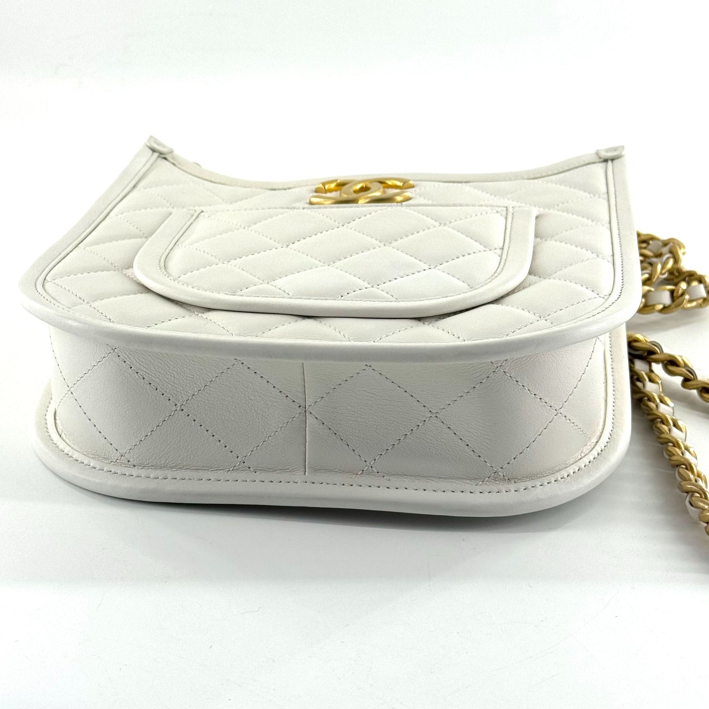 Chanel - Hobo Bag - Leather - White