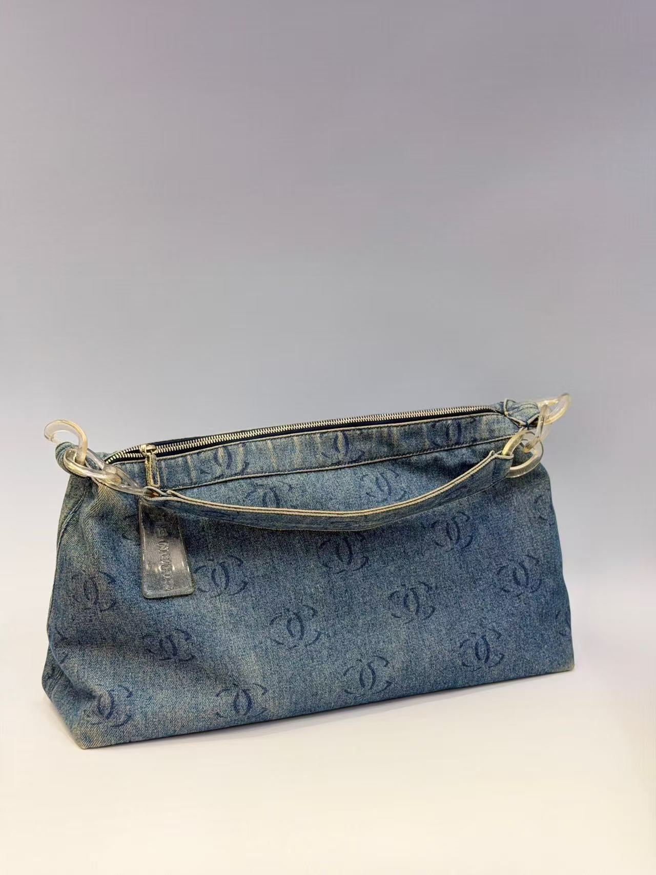 Chanel - Hobo Bag - Denim - Blue - (large)