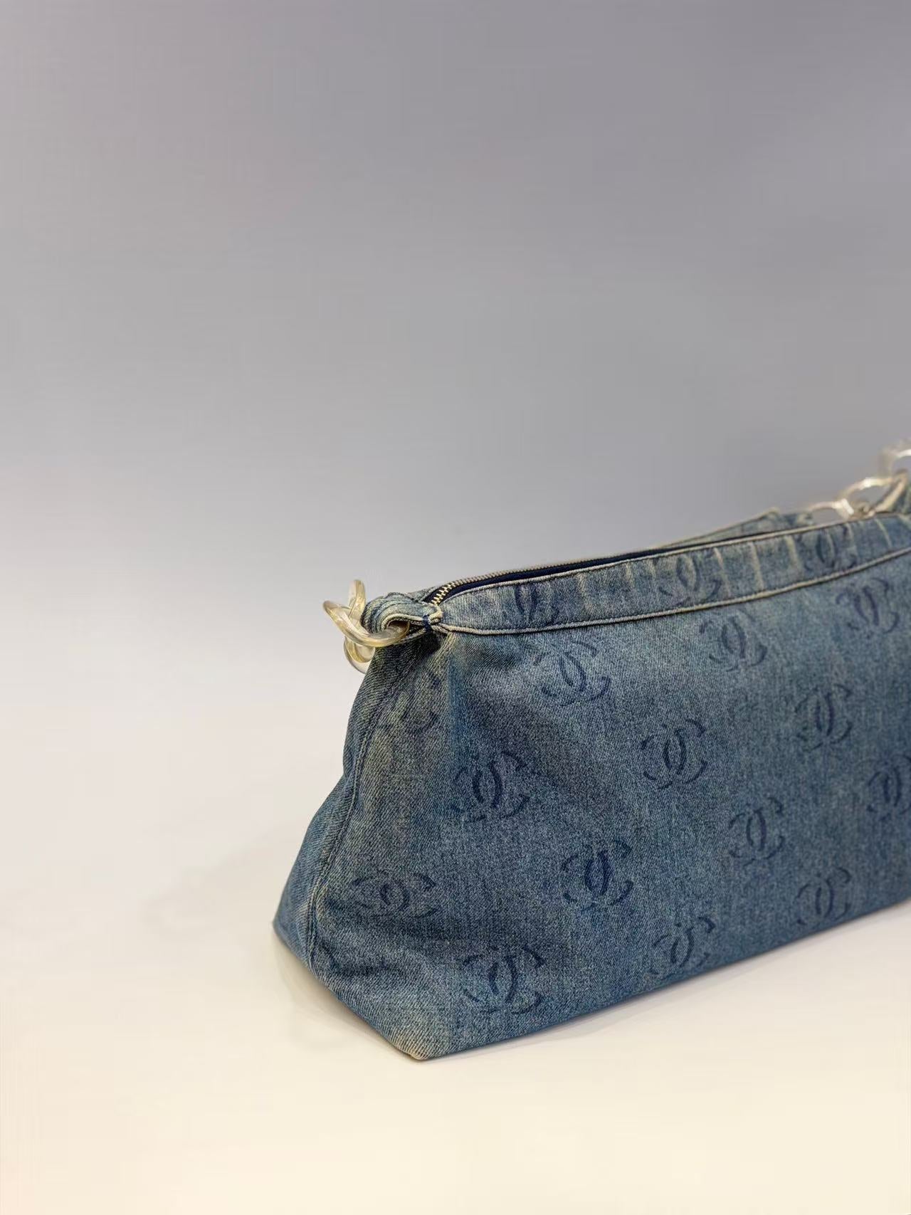 Chanel - Hobo Bag - Denim - Blue - (large)