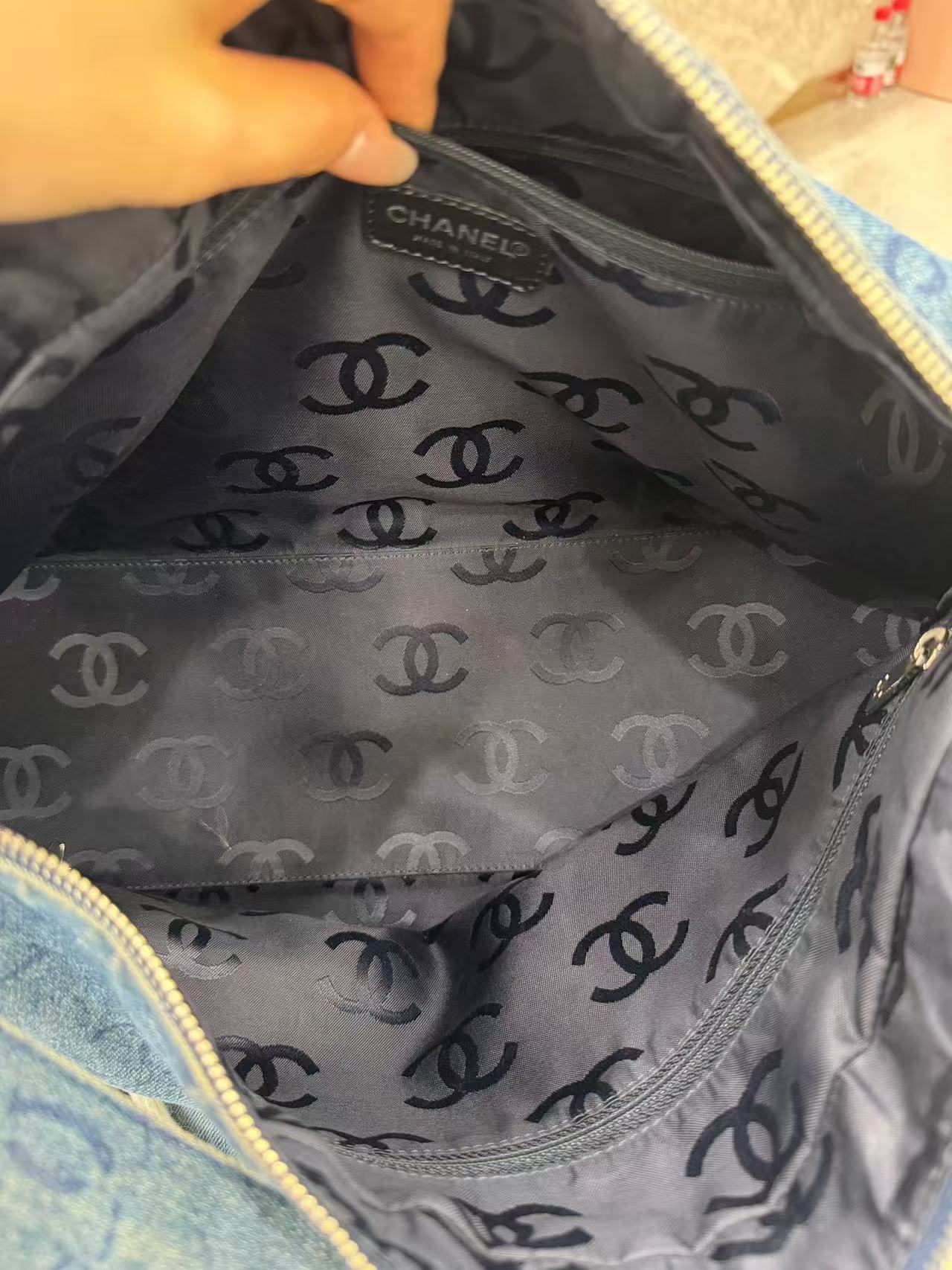 Chanel - Hobo Bag - Denim - Blue - (large)