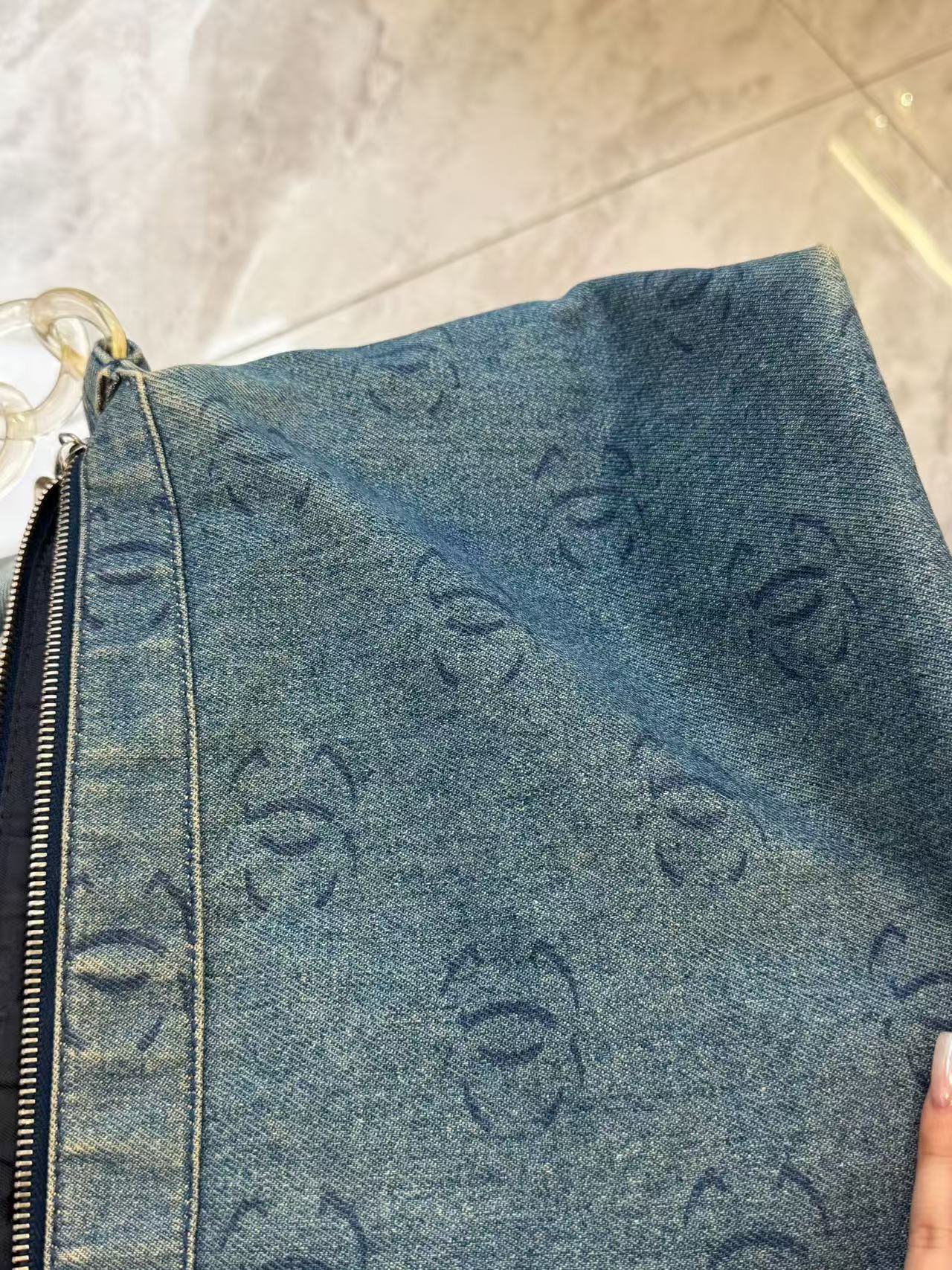 Chanel - Hobo Bag - Denim - Blue - (large)