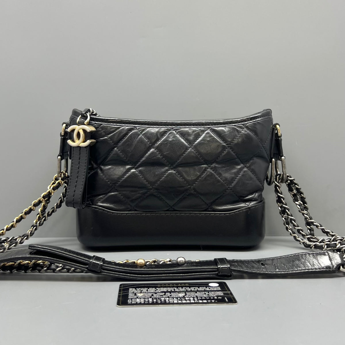 Chanel - Hobo - Leather - Black - (small)