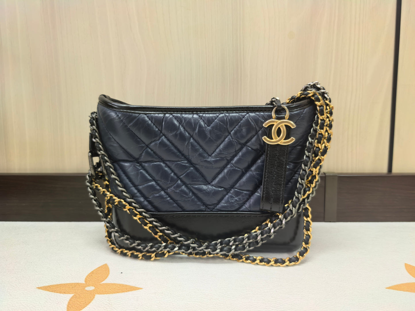 Chanel - Hobo - Leather - Blue - (Small)