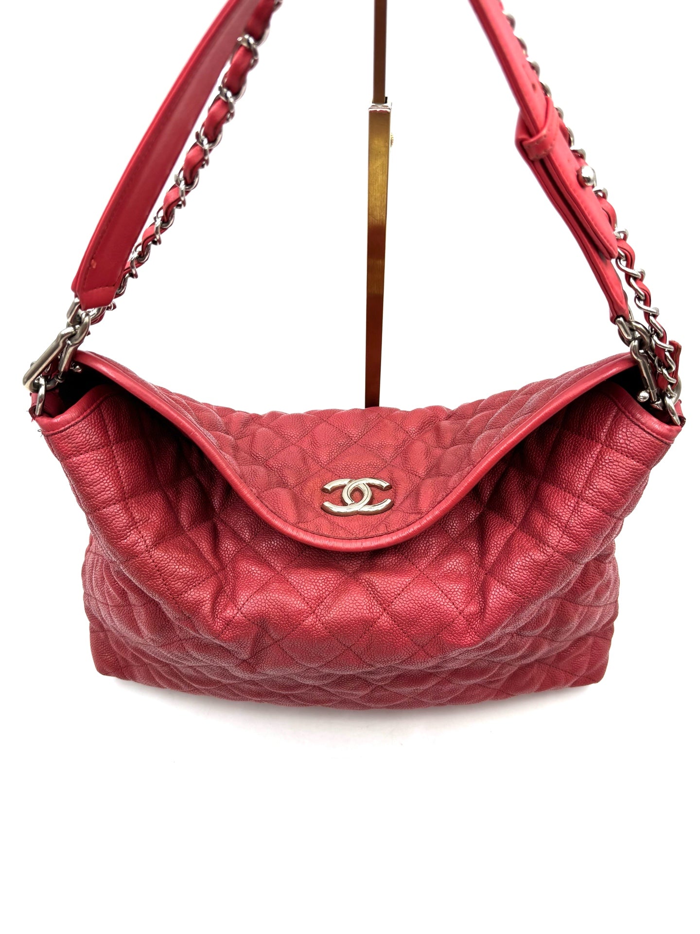 Chanel - Hobo - Leather - Red - (large)