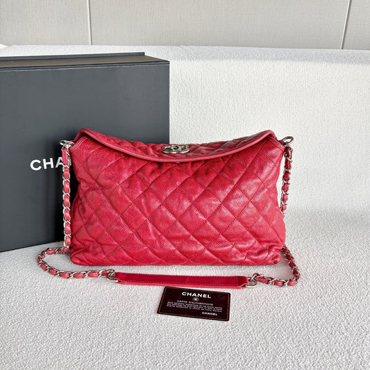 Chanel - Hobo - Leather - Red - (Medium)