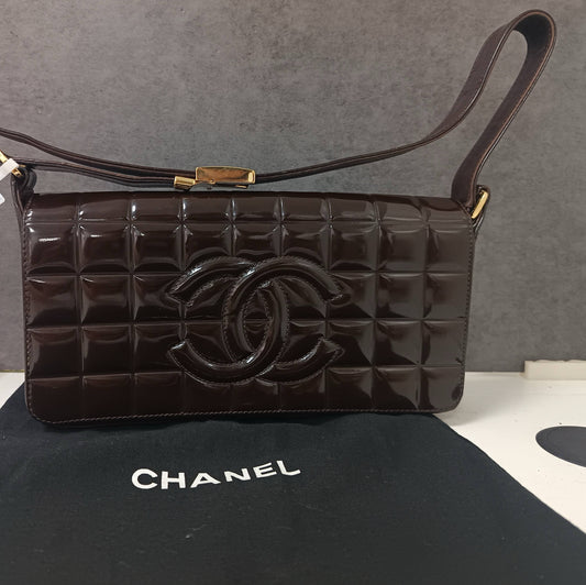Chanel - Ice Cube 24 - Patent leather - Brown - (Small)