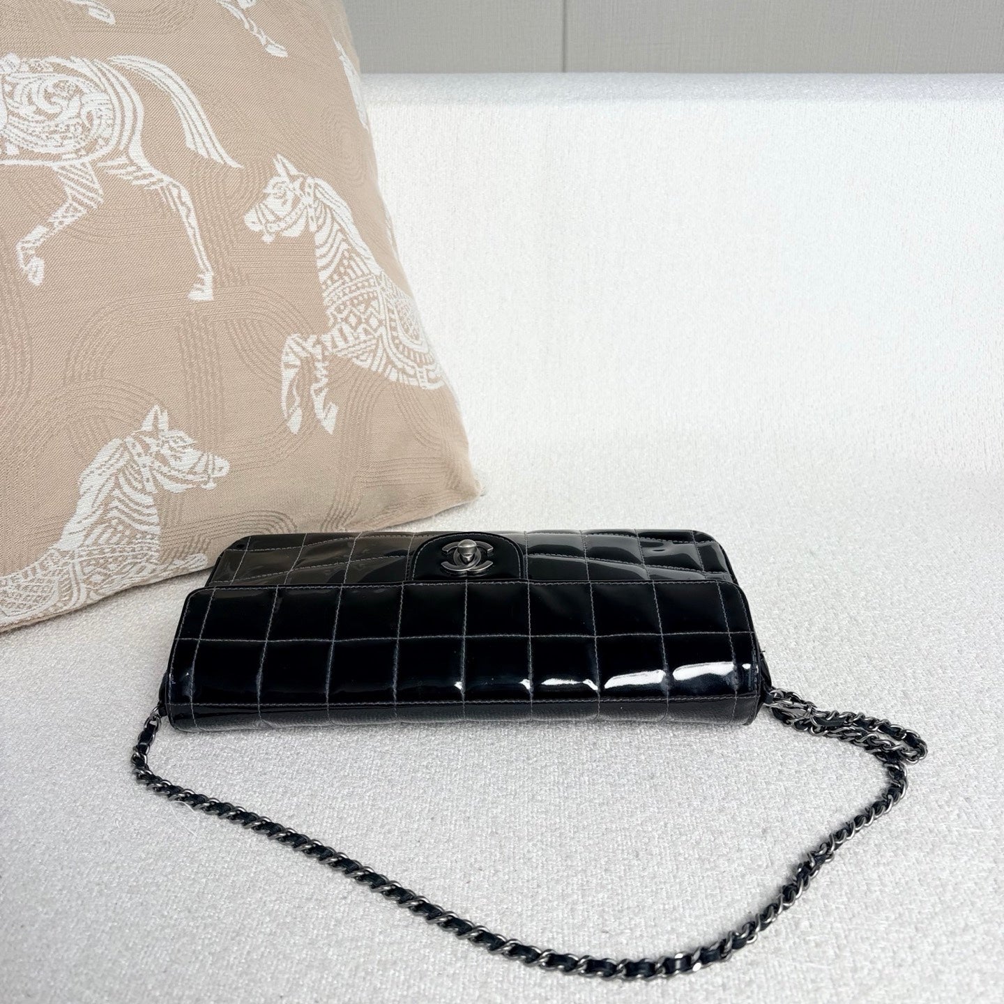 Chanel - Ice Cube Baguette - Patent leather - Black - (Mini)
