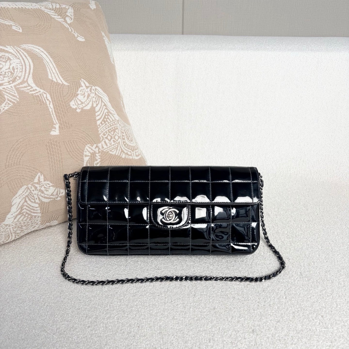 Chanel - Ice Cube Baguette - Patent leather - Black - (Mini)