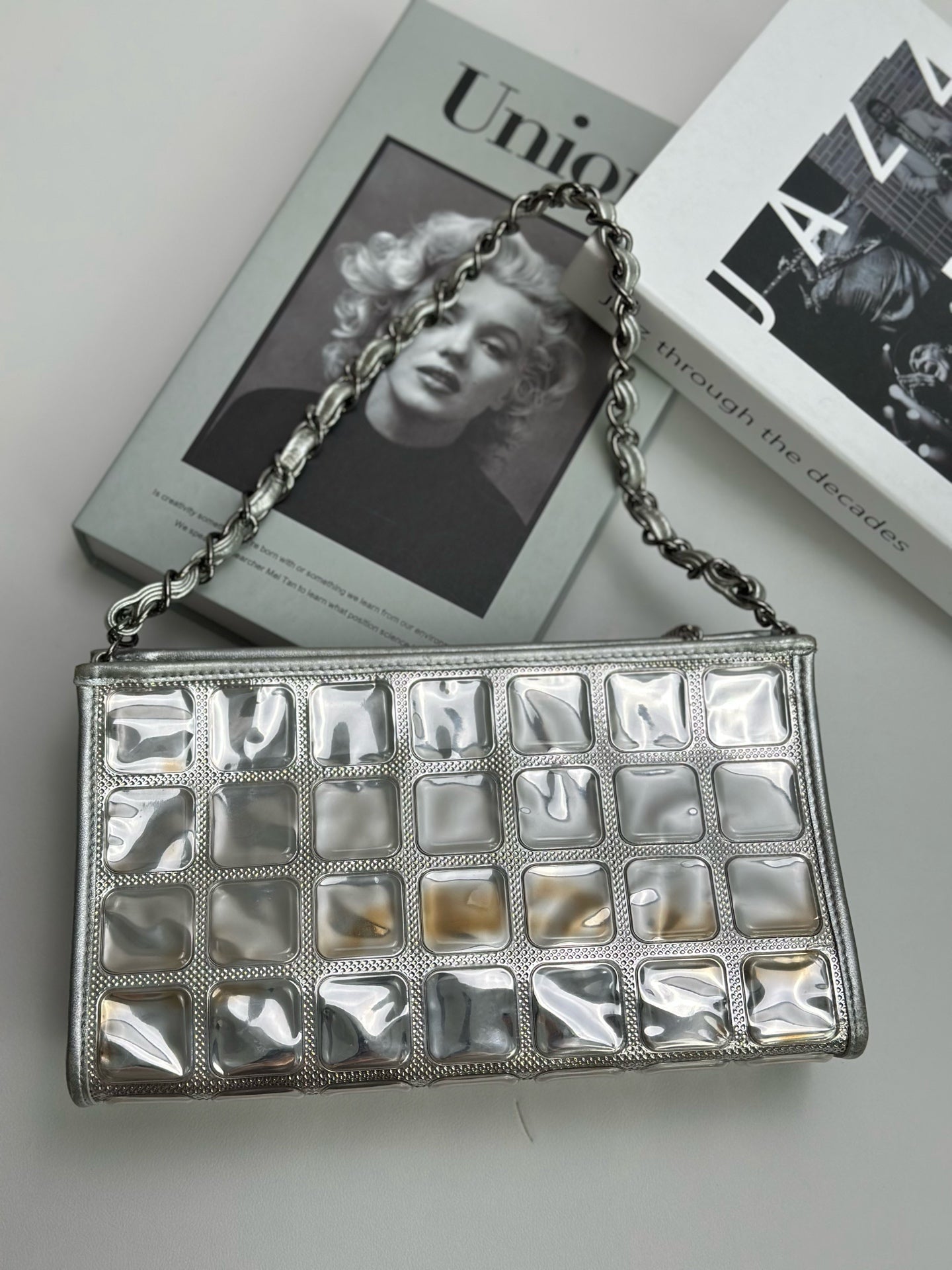 Chanel - Ice Cube - Leather - Silver - (Small)