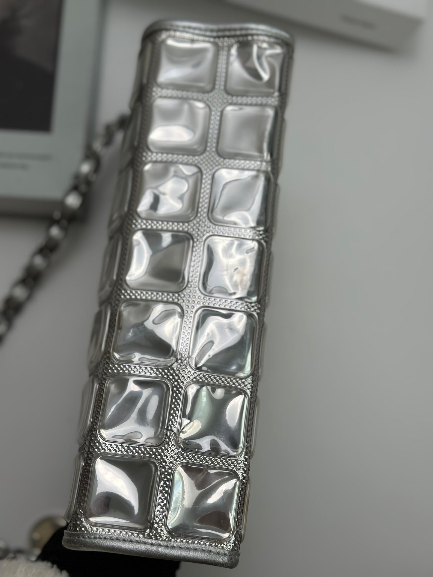 Chanel - Ice Cube - Leather - Silver - (Small)