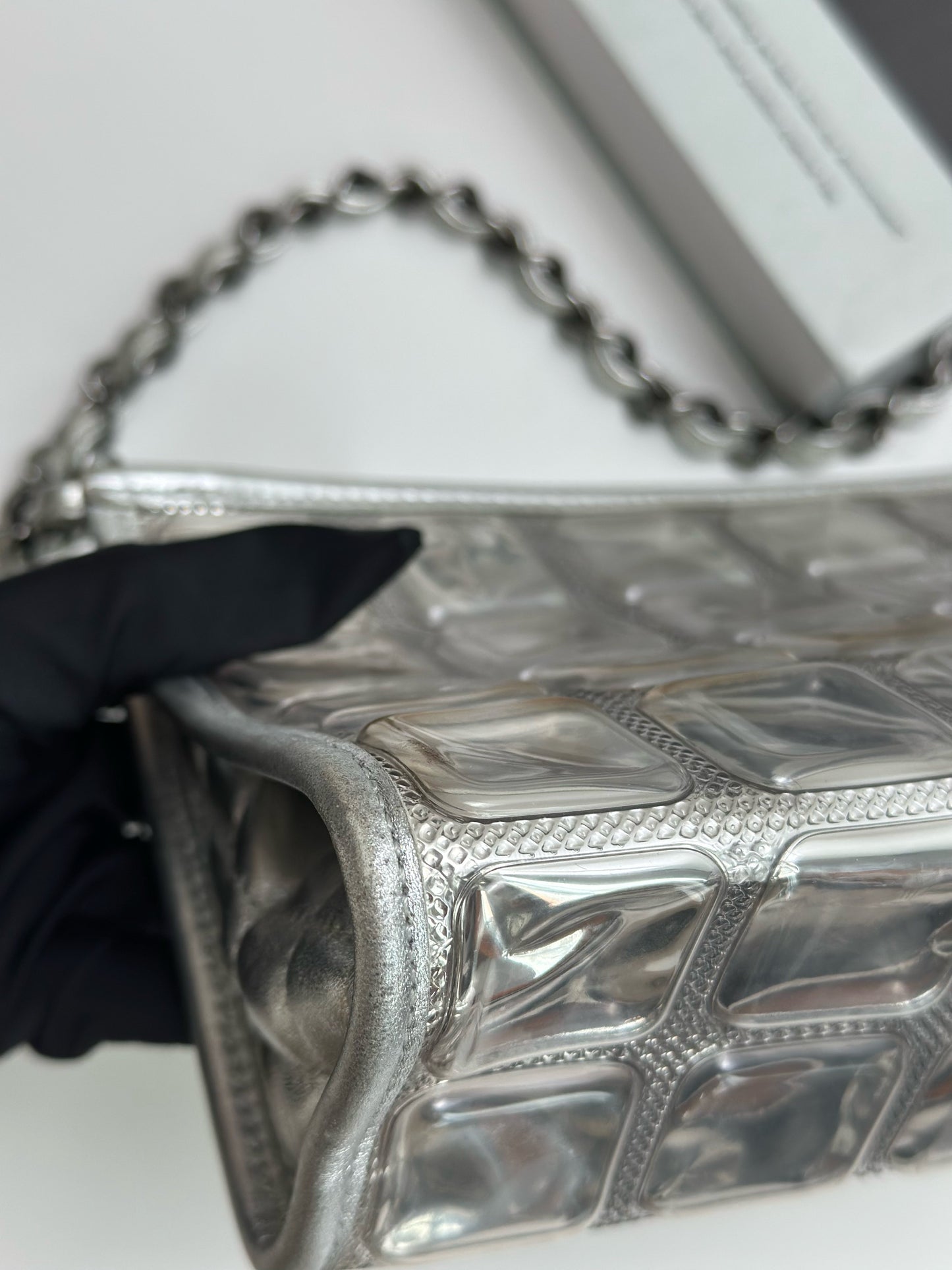 Chanel - Ice Cube - Leather - Silver - (Small)
