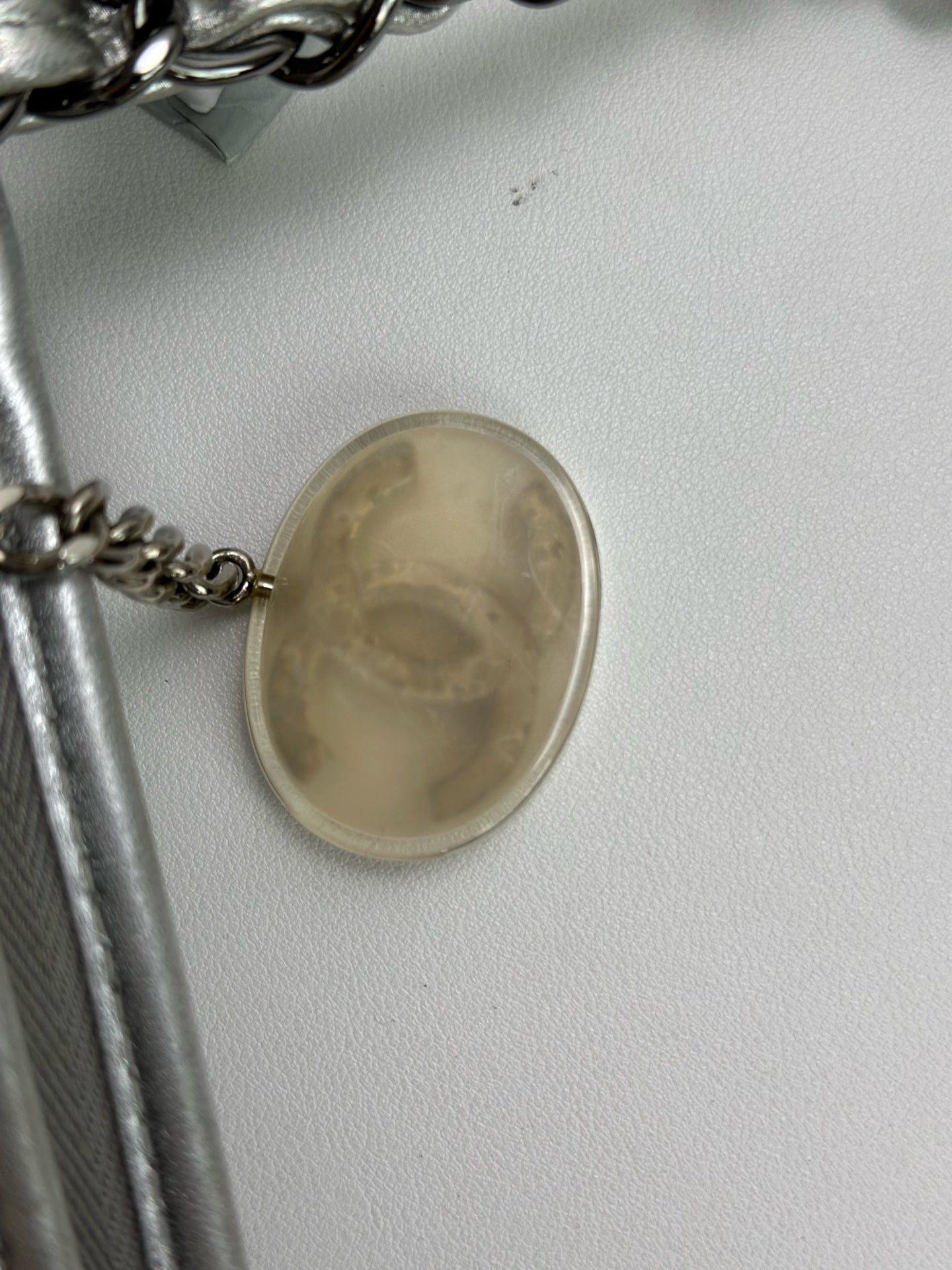 Chanel - Ice Cube - Leather - Silver - (Small)