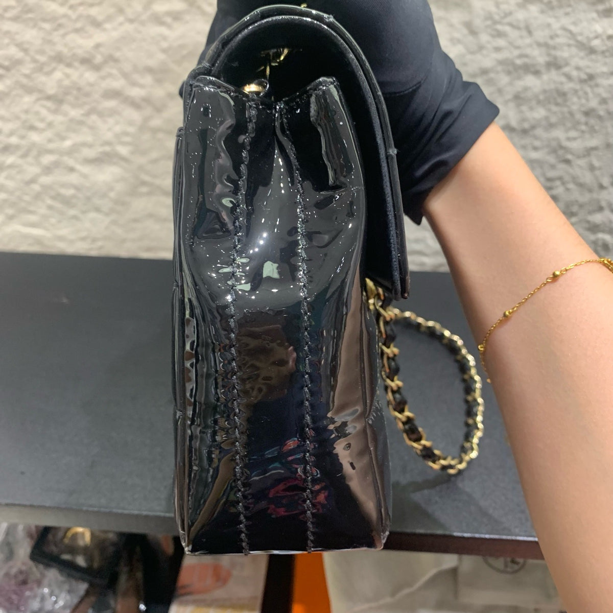 Chanel - Ice Cube - Patent leather - Black - (medium)