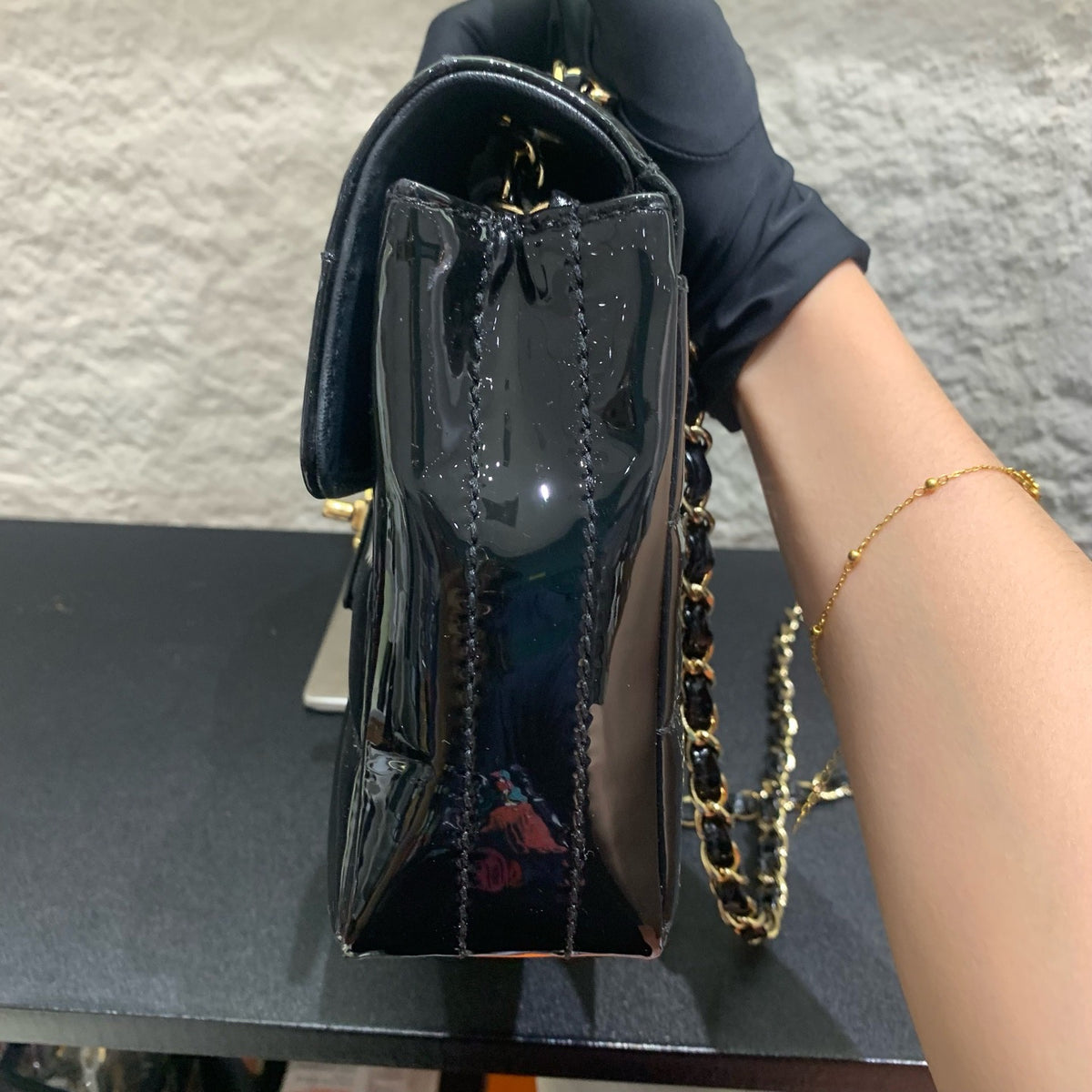 Chanel - Ice Cube - Patent leather - Black - (medium)