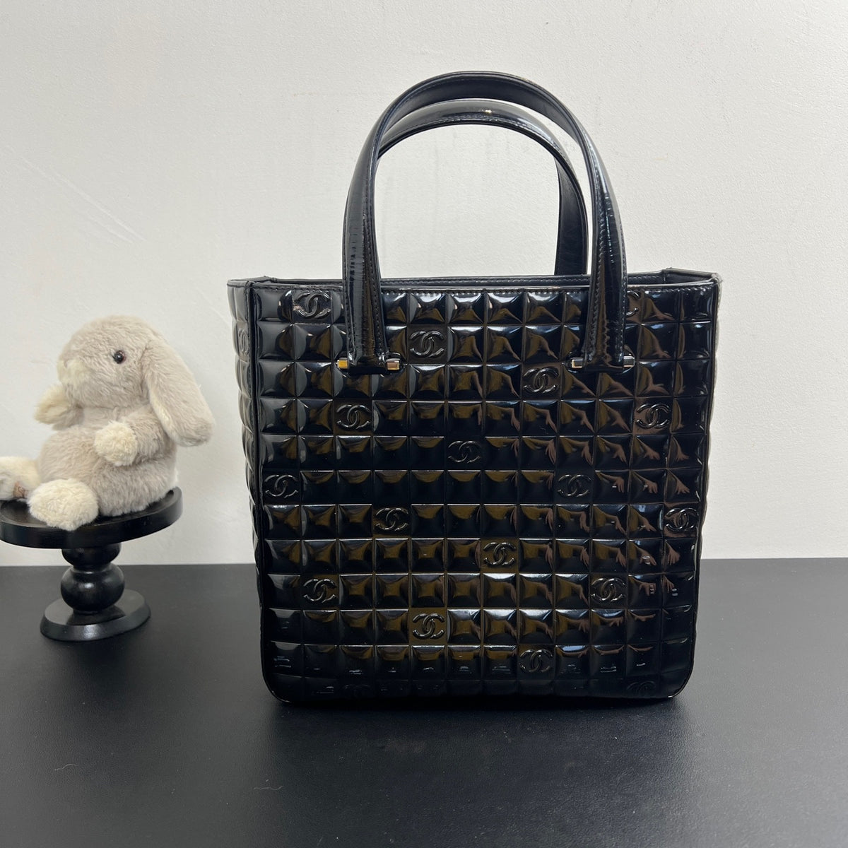 Chanel - Ice Cube - Patent leather - Black - (small)