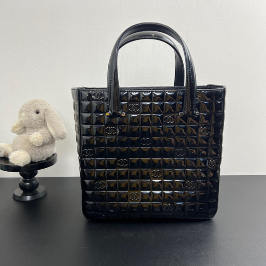 Chanel - Ice Cube - Patent leather - Black - (small)