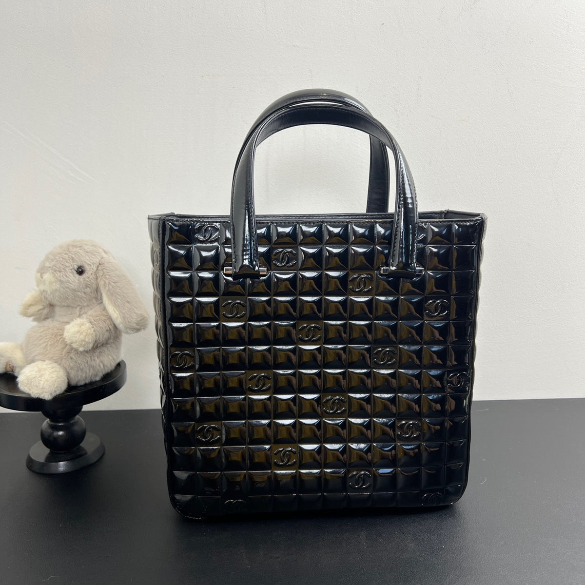 Chanel - Ice Cube - Patent leather - Black - (small)