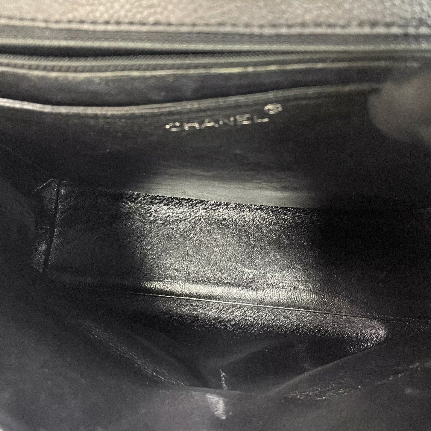 Chanel - Kelly Bag - Caviar leather - Black with Silver-Tone Hardware - (Medium)
