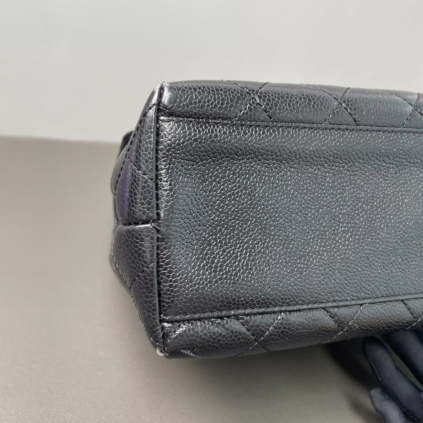 Chanel - Kelly Bag - Caviar leather - Black with Silver-Tone Hardware - (Medium)