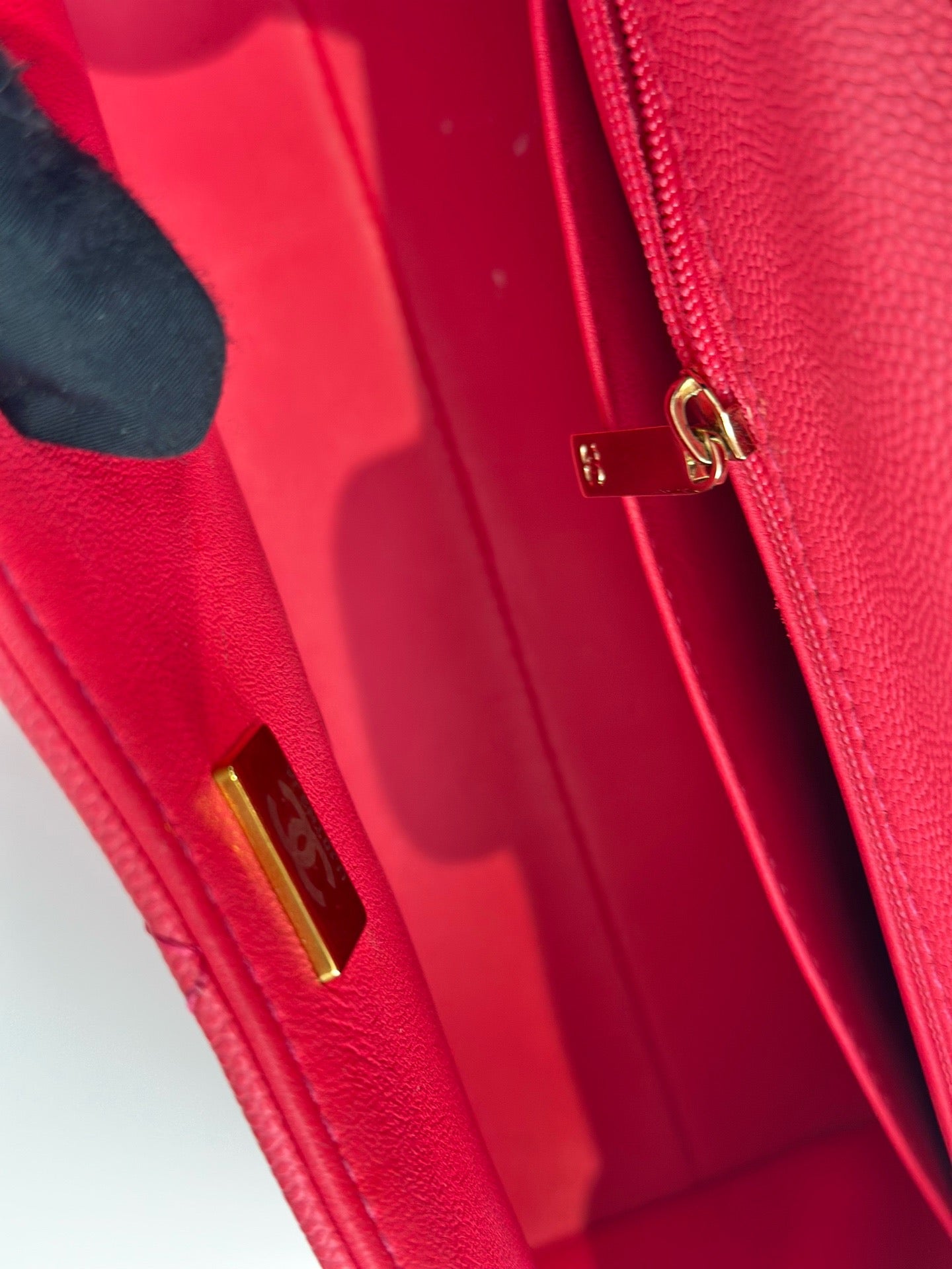 Chanel - Kelly Handle Flap Bag - Grained calfskin leather - Pink - (mini)