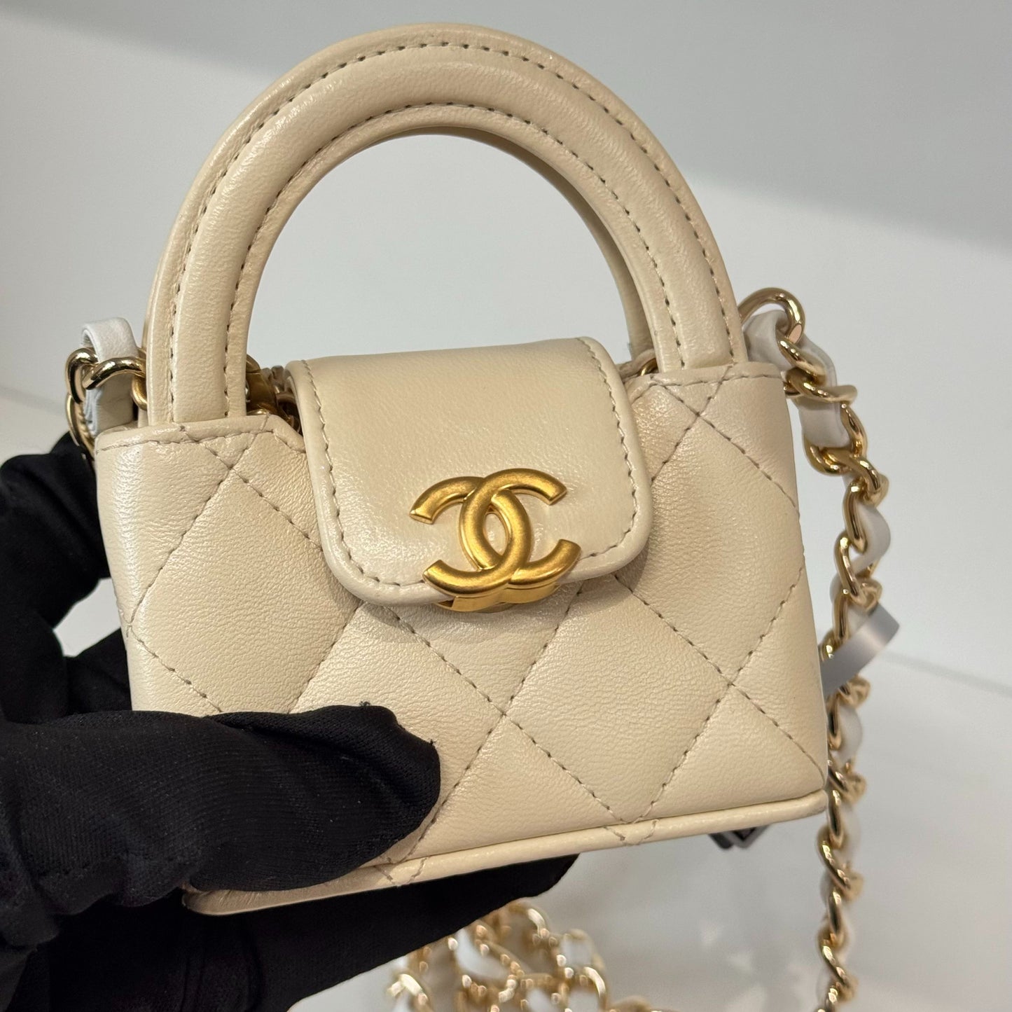 Chanel - Kelly Mini - Leather - Beige