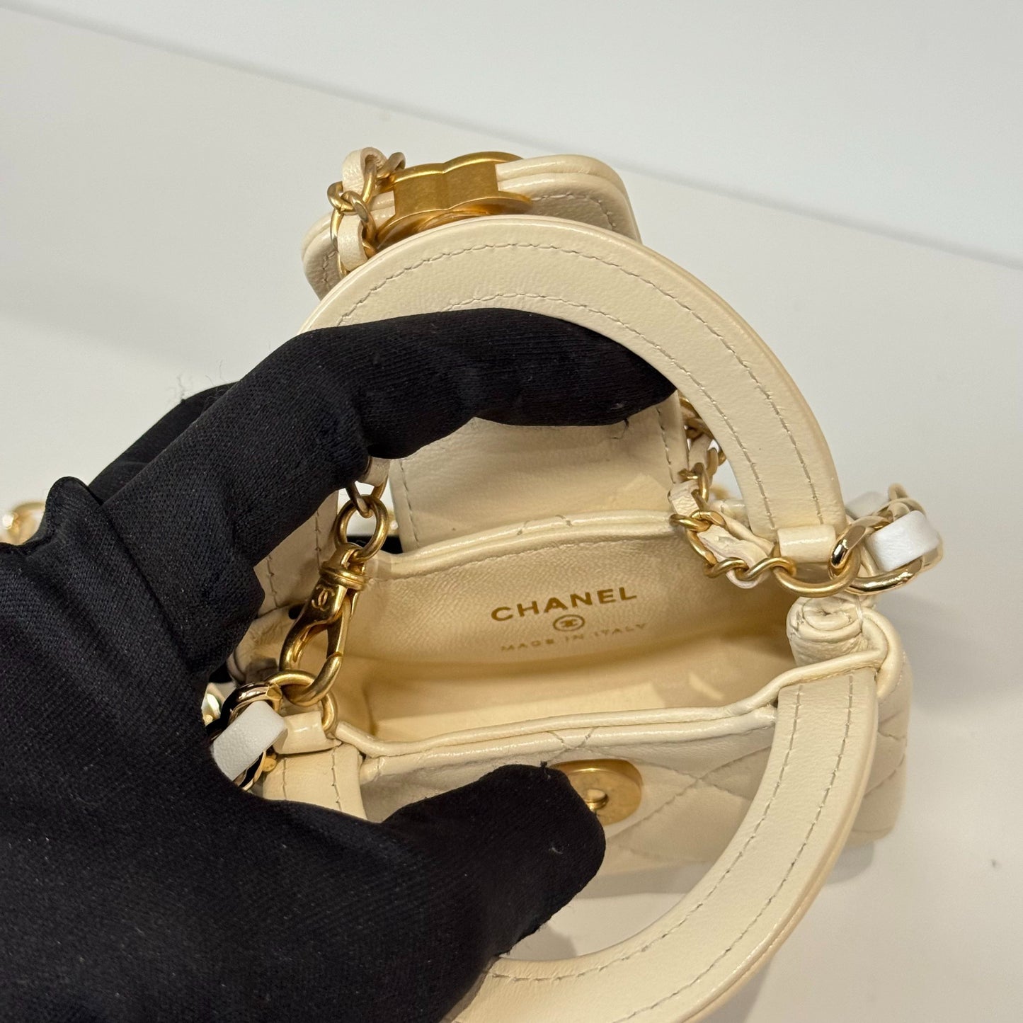 Chanel - Kelly Mini - Leather - Beige
