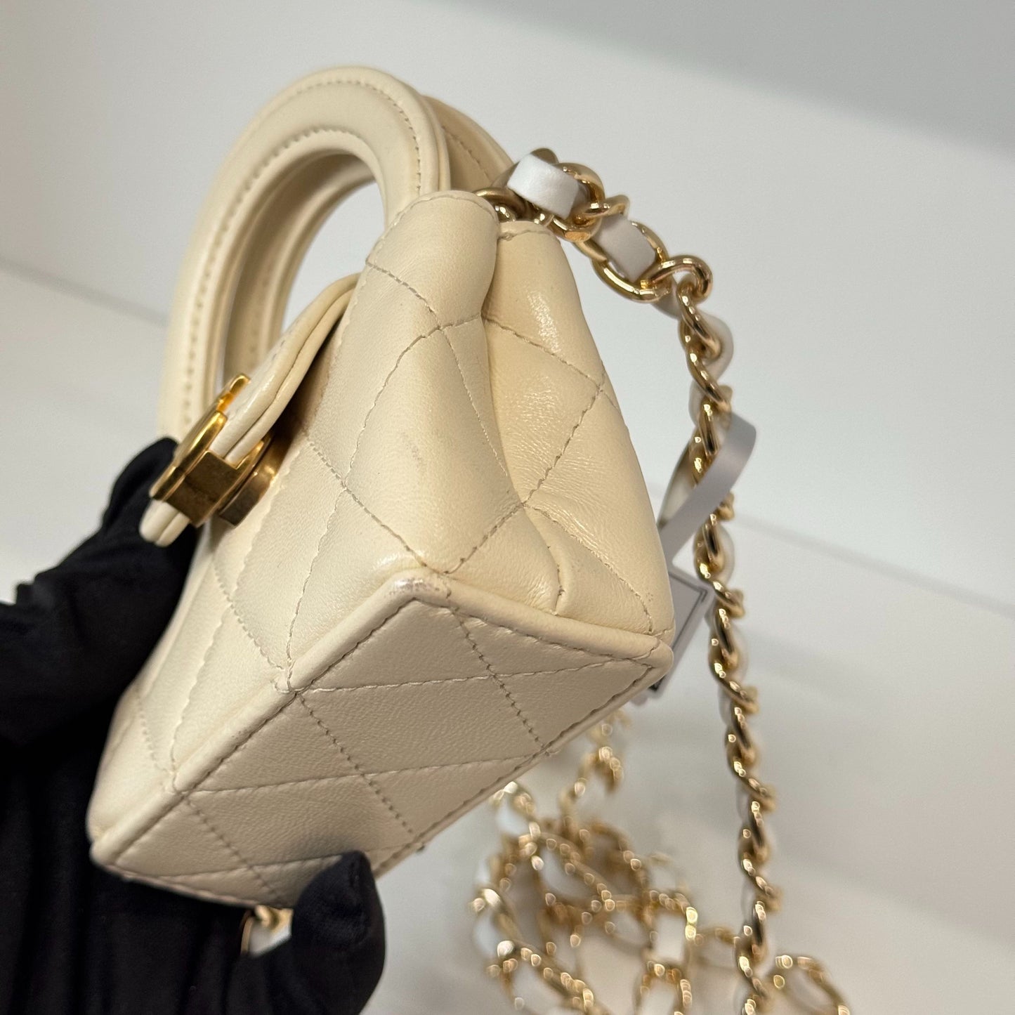 Chanel - Kelly Mini - Leather - Beige