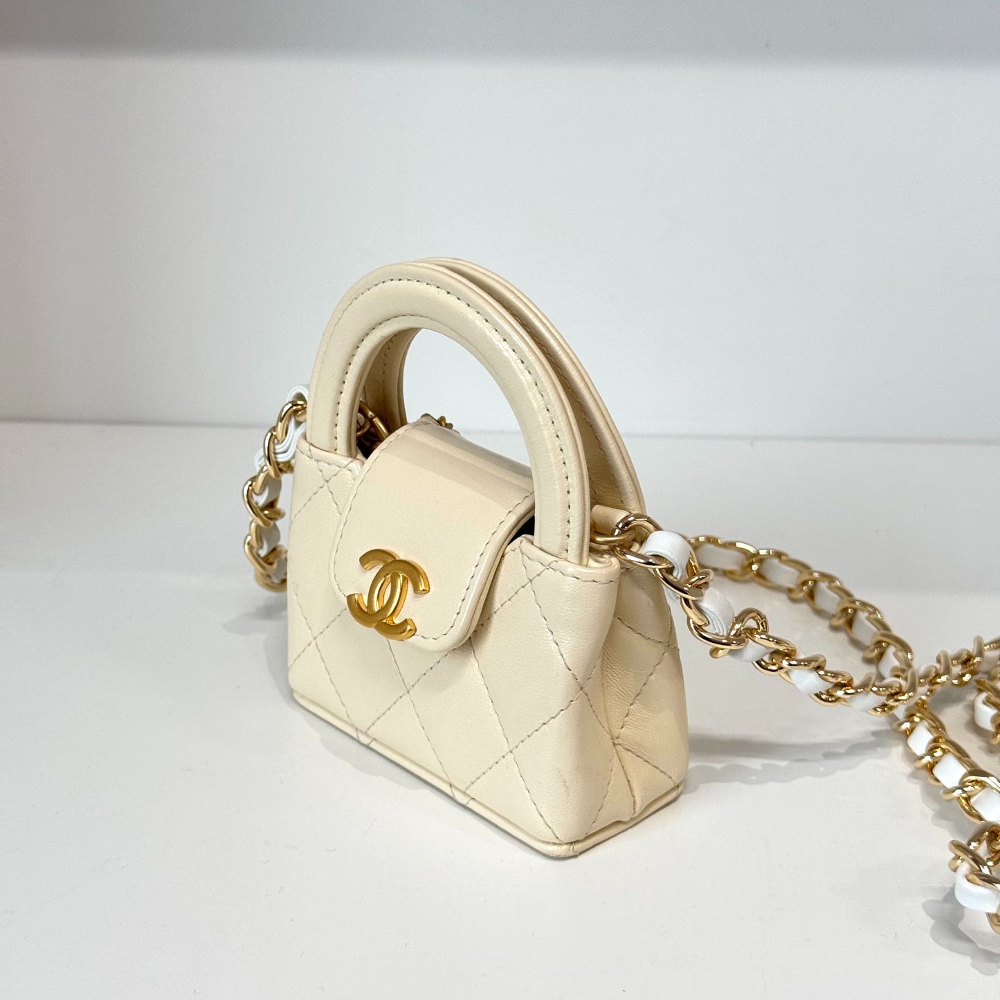 Chanel - Kelly Mini - Leather - Beige