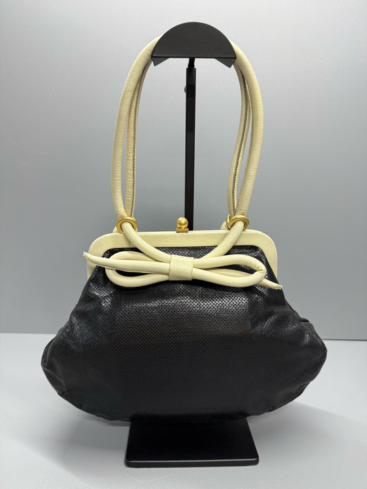 Chanel - Kiss Lock Bow Bag - Leather - Multicolour - (medium)