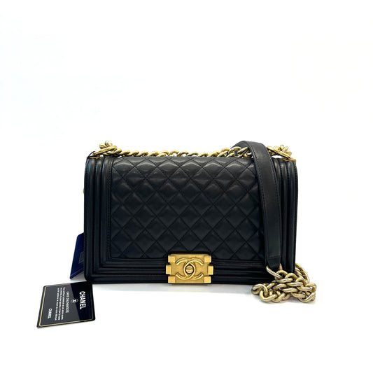 Chanel - Le Boy - Leather - Black