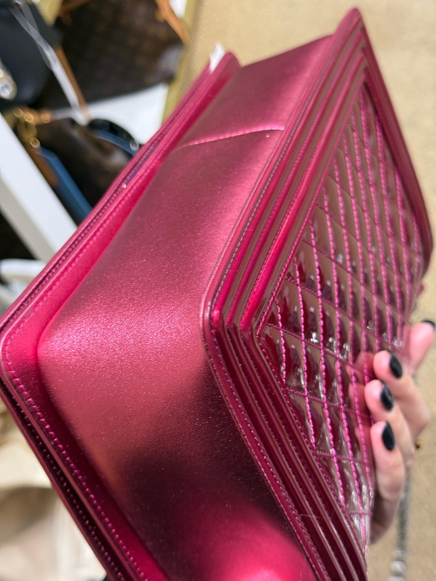 Chanel - Le Boy - Patent leather - Pink