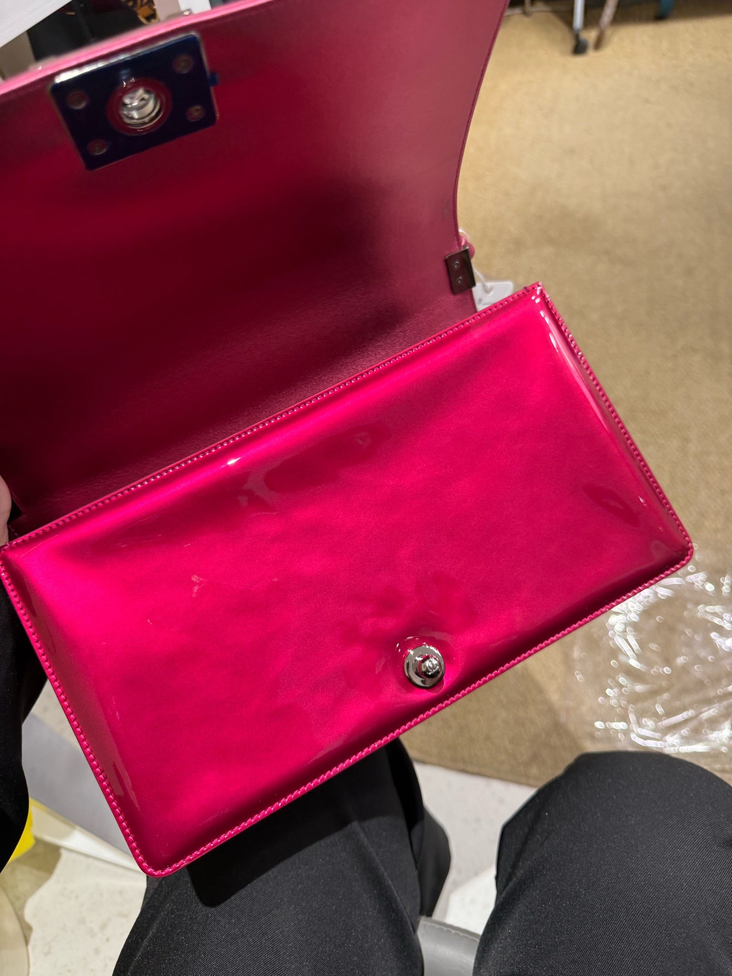 Chanel - Le Boy - Patent leather - Pink