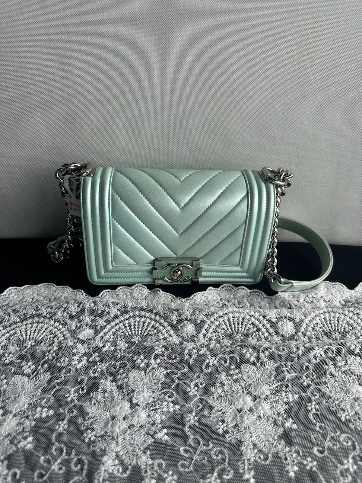Chanel - Le Boy 25 - Leather - Blue - (medium)